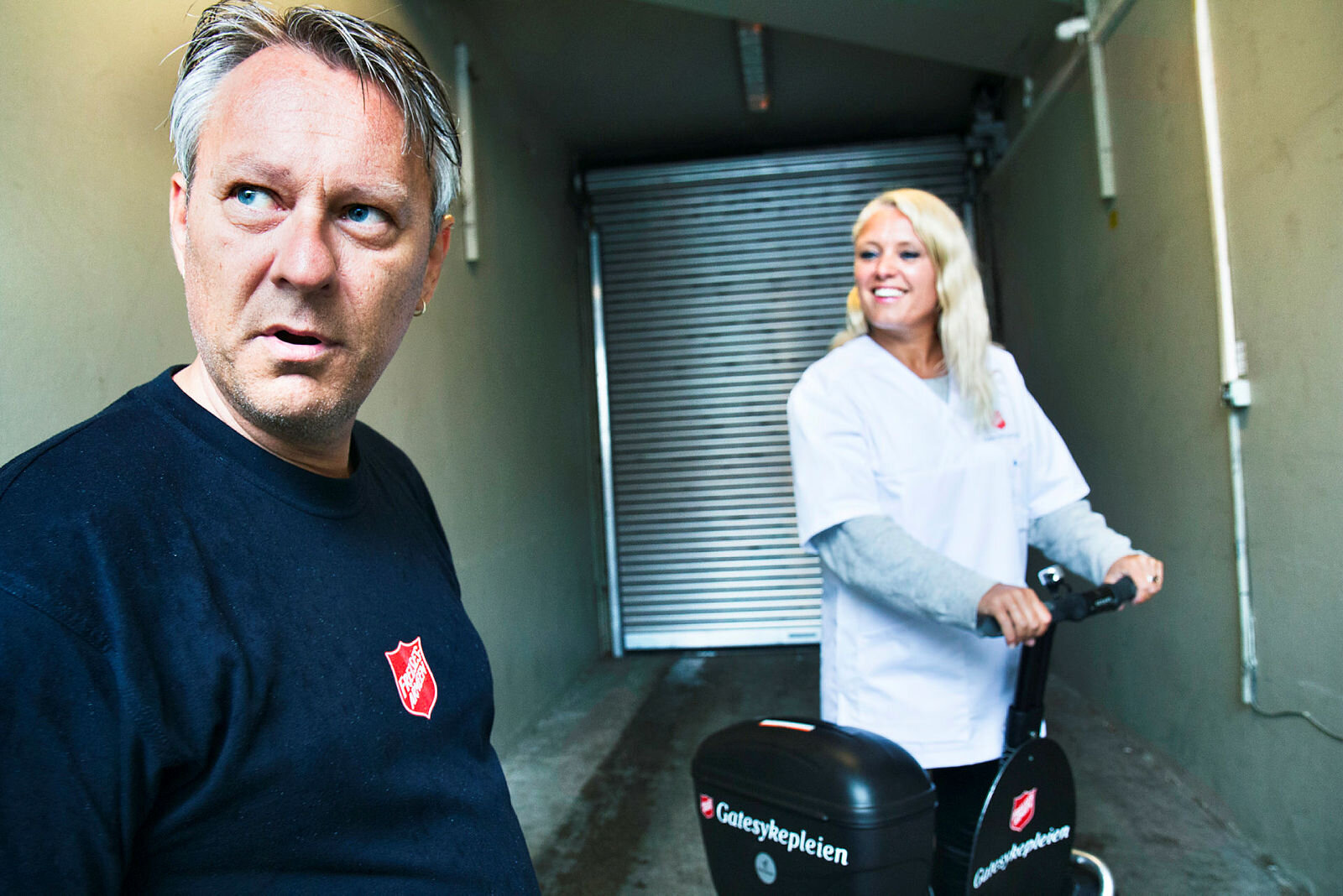 Gatesykepleien i Bergen Høyskolelektor Ruth Donovan og daglig leder Berent Morken i Bakkegaten bo- og behandlingssenter, Frelsesarmeens rusomsorg