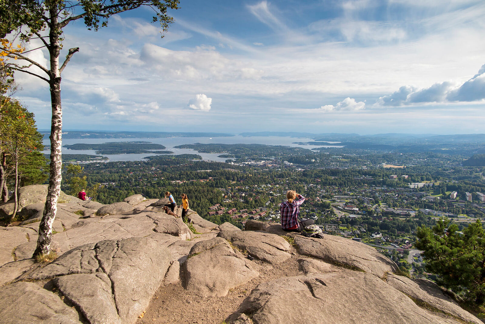 bærum Utsikt fra Kolsås-toppen.