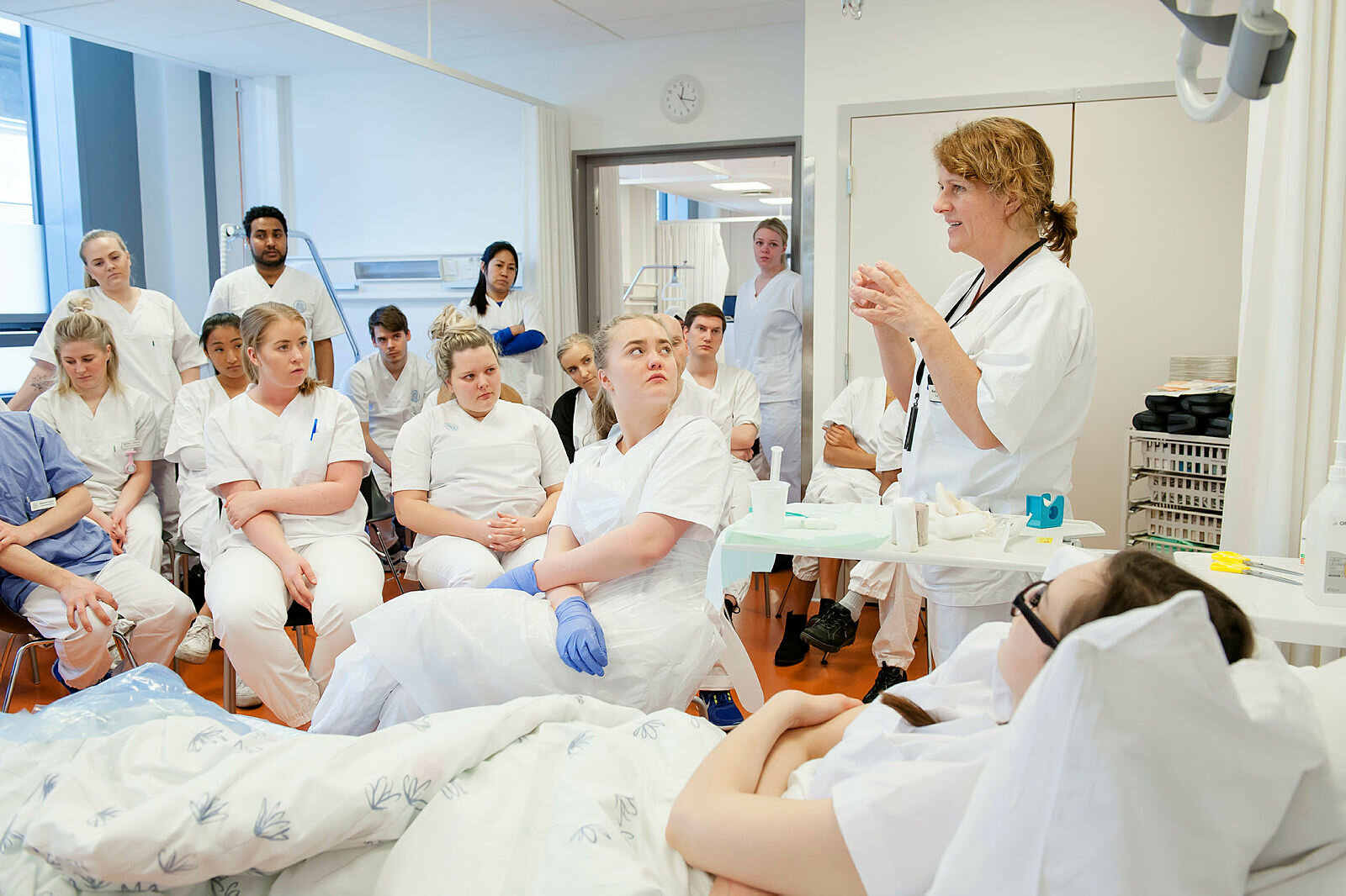 Bildene viser studenter fra Høgskolen i Oslo