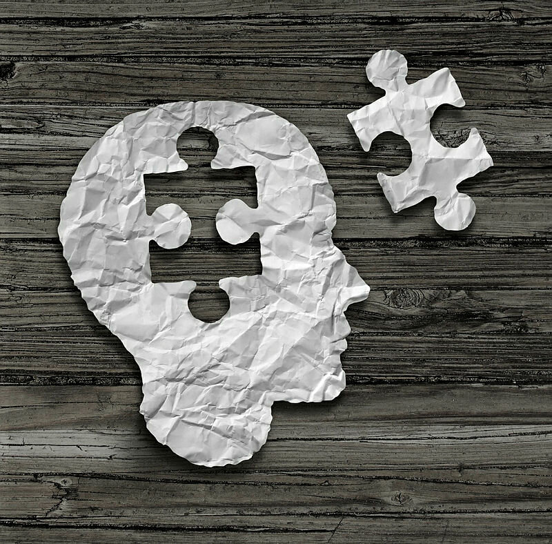 Psykiatri Hodet med puslespill