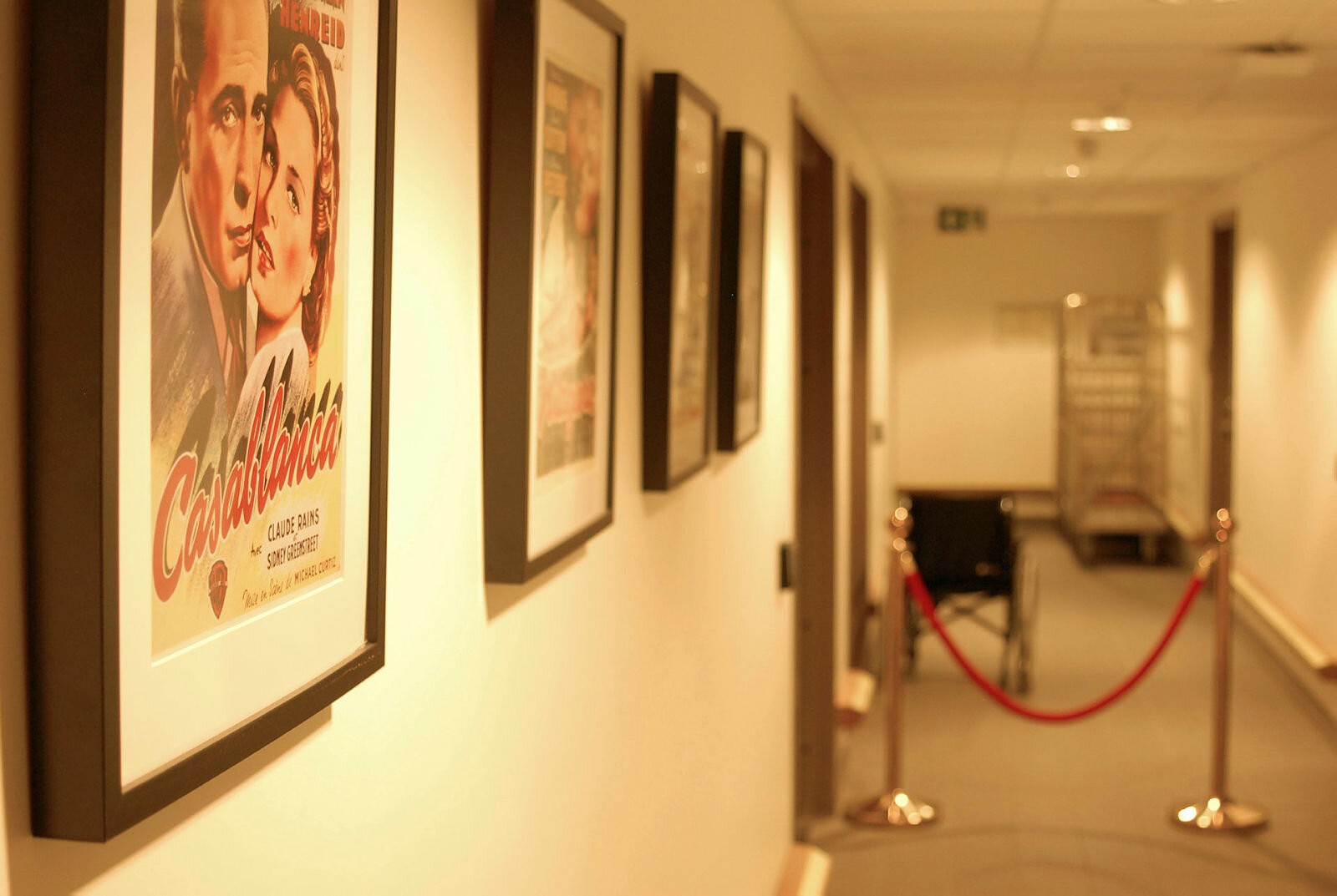 Inngang til filmrommet på Hovseterhjemmet