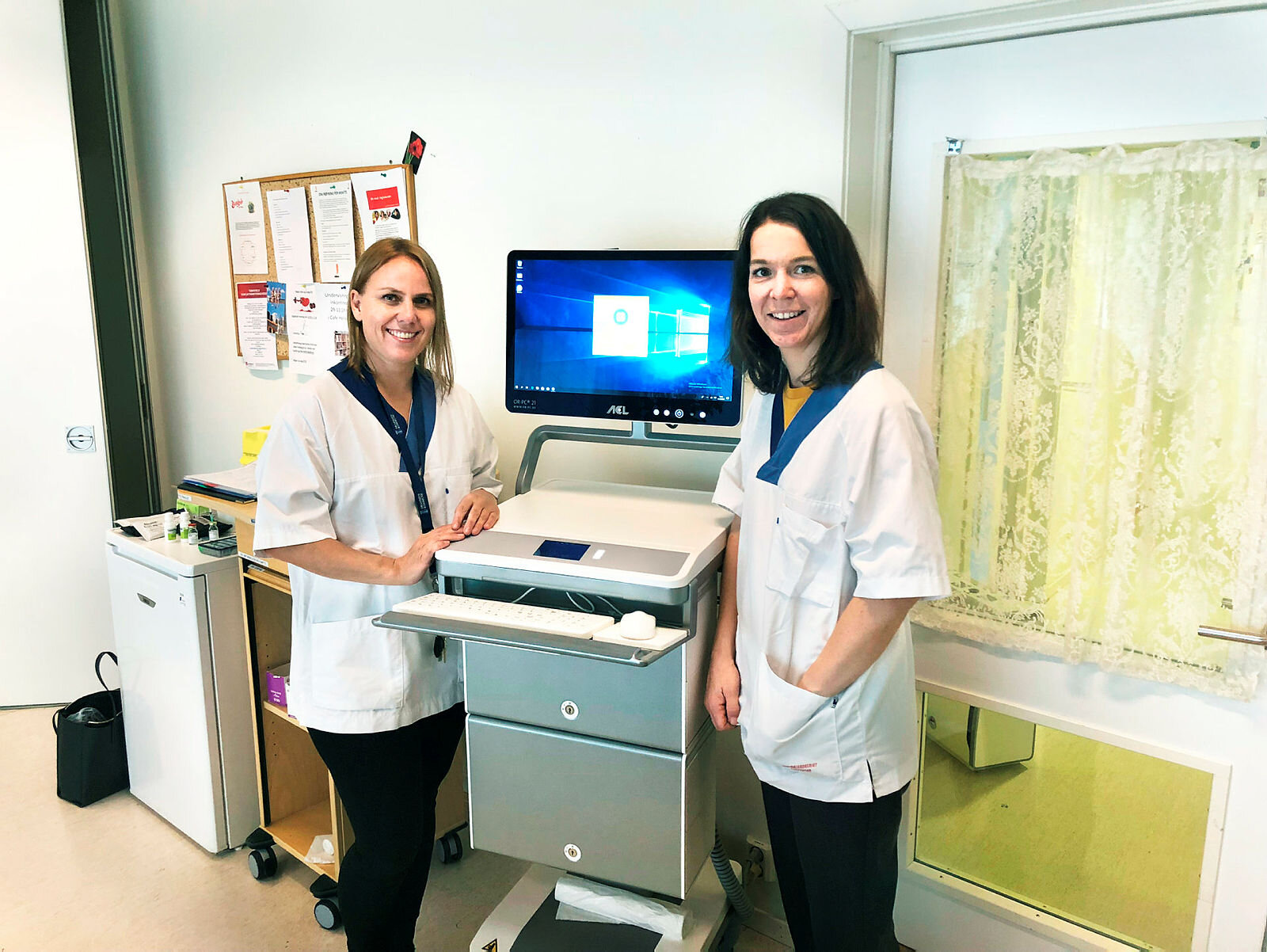 Vibeke Valum og Kristin Fjeld hagen, sykepleiere og avdelingsledere, Åskollen bo- og servicesenter, Åskollen sykehjem, Drammen