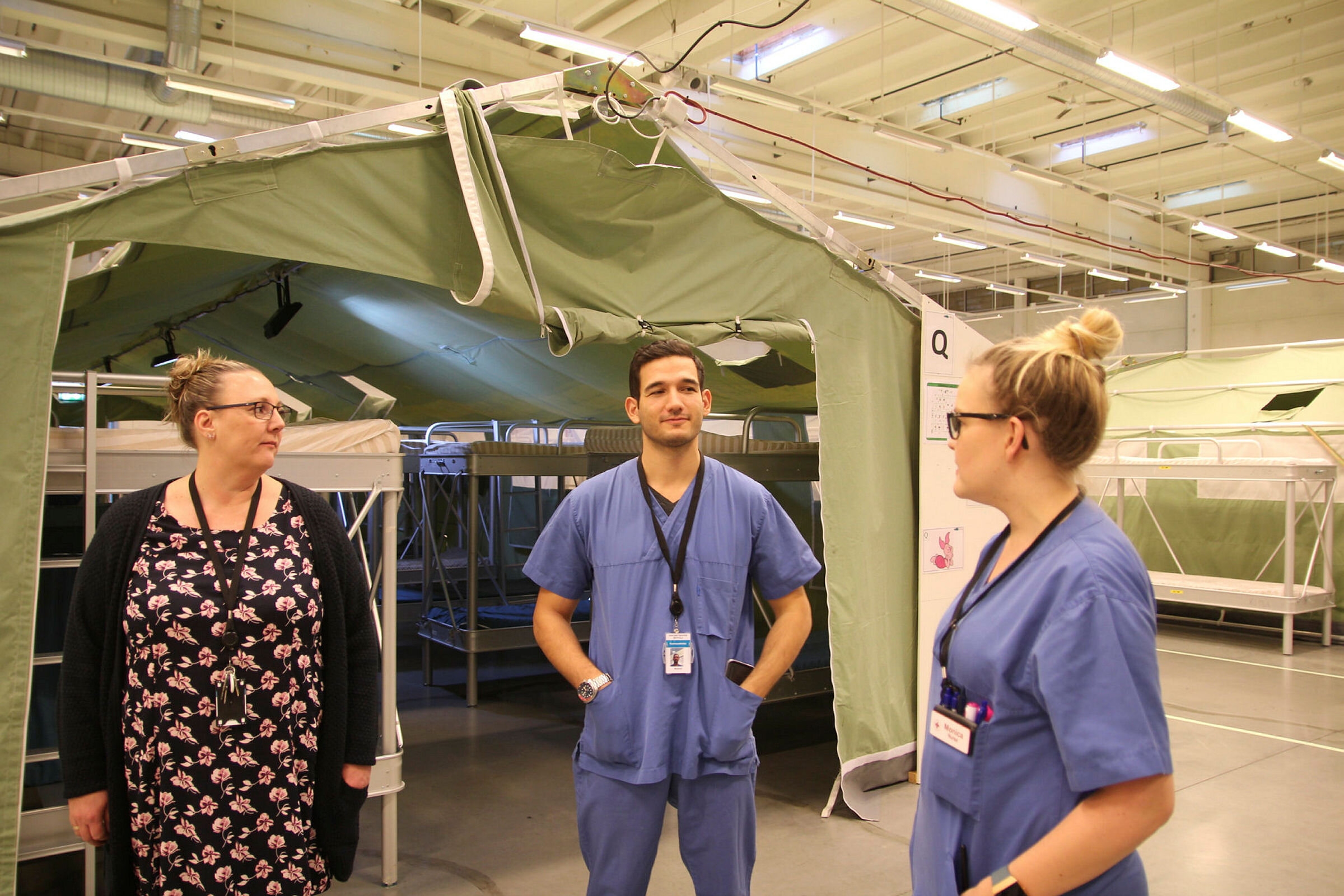 Teltleiren Teltleiren ved Ankomstssenteret for flyktninger i Råde kommune