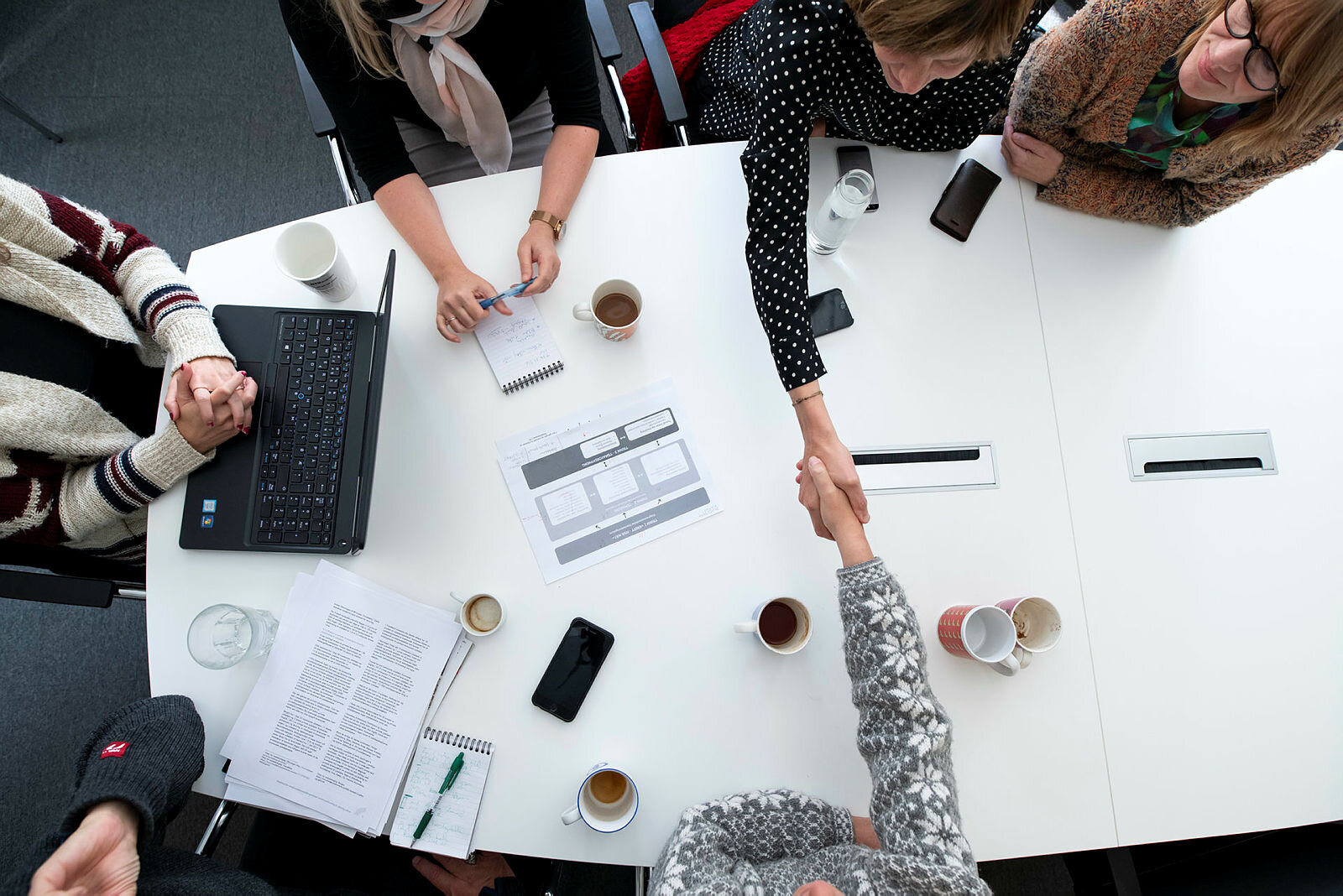 På jobben Bildet viser et kontormiljø