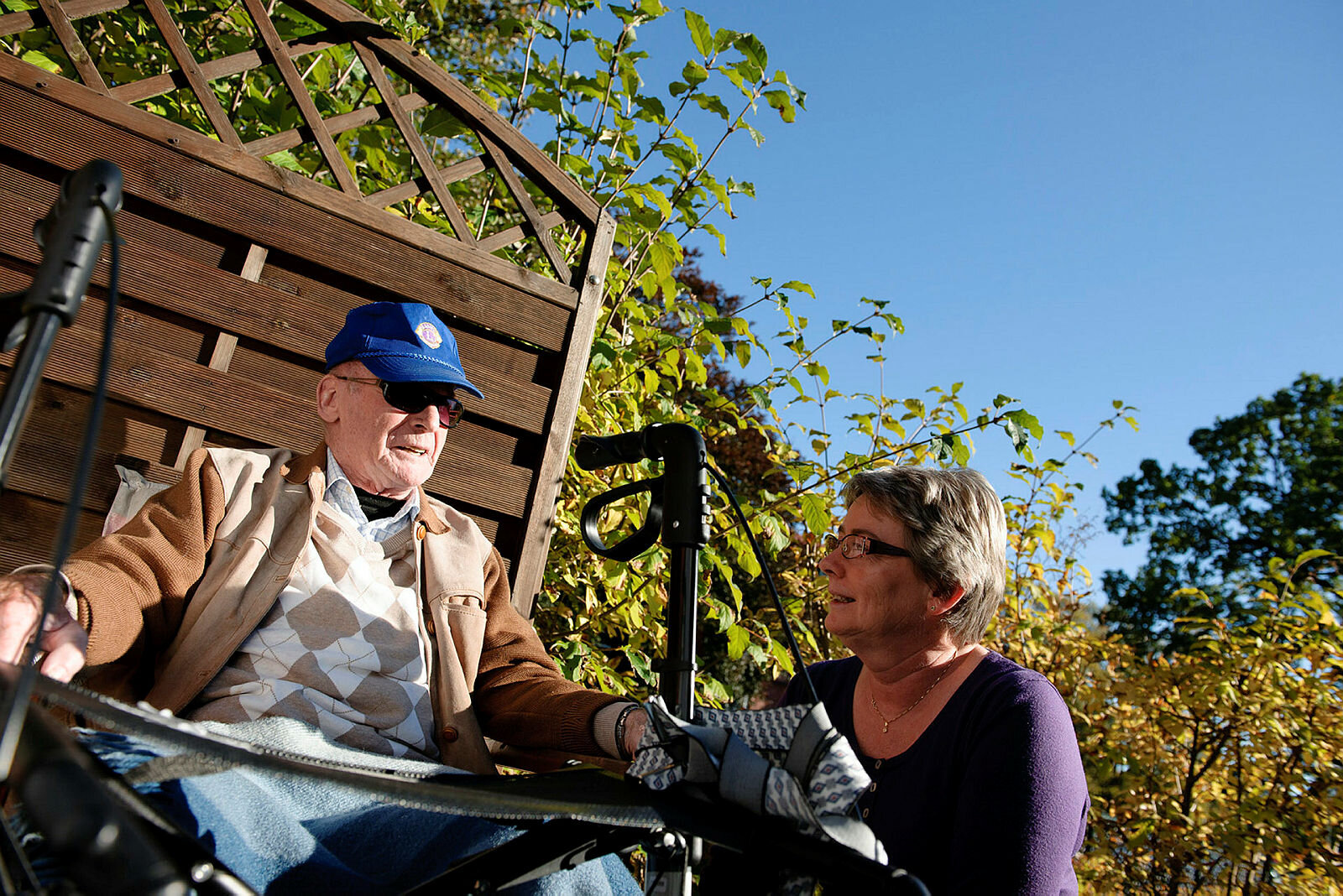 Bildet er fra Glemmen sykehjem i Fredrikstad Glemmen sykehjem, Fredrikstad. Beboer Ernst Eriksen.