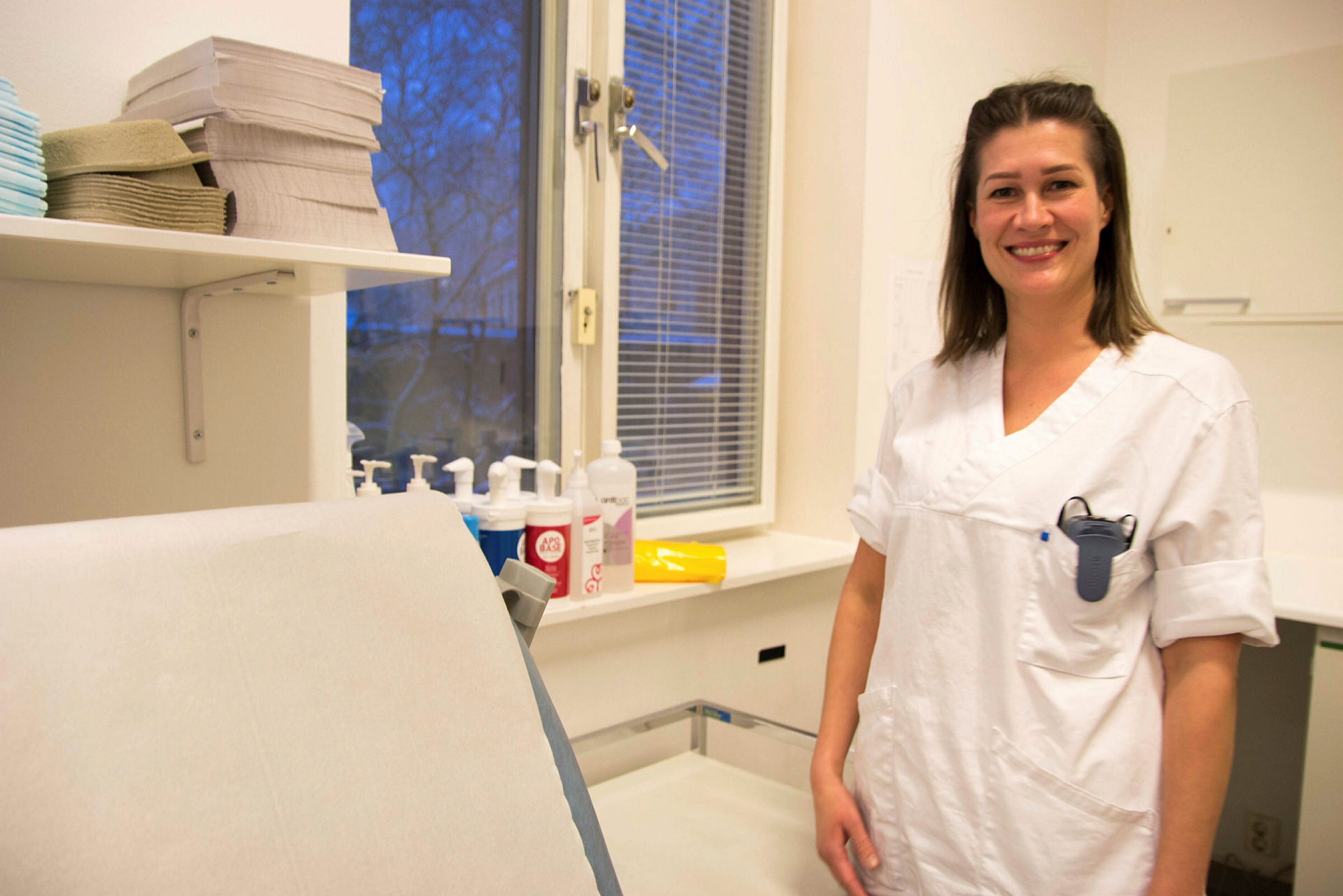 Bildet viser Kristin Horten og Morten Indreiten, sykepleiere i Feltpleien i Oslo.