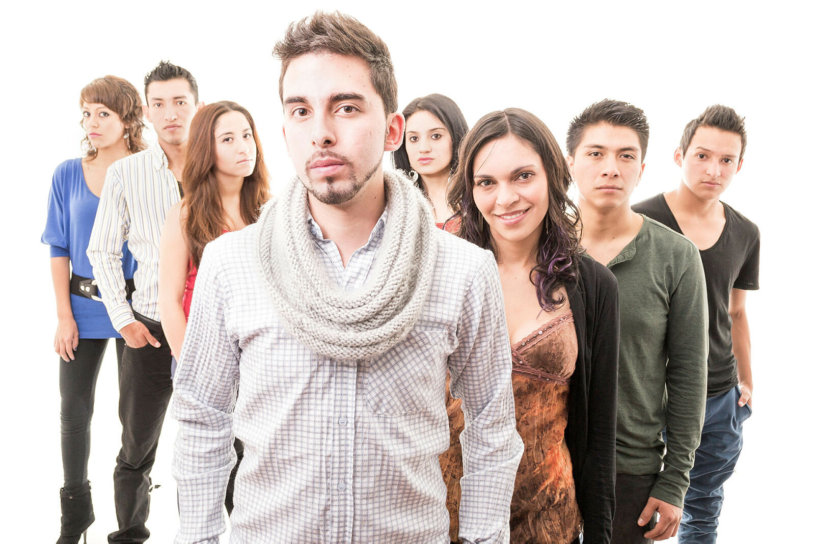 Ungdom Bildet viser en gruppe ungdommer