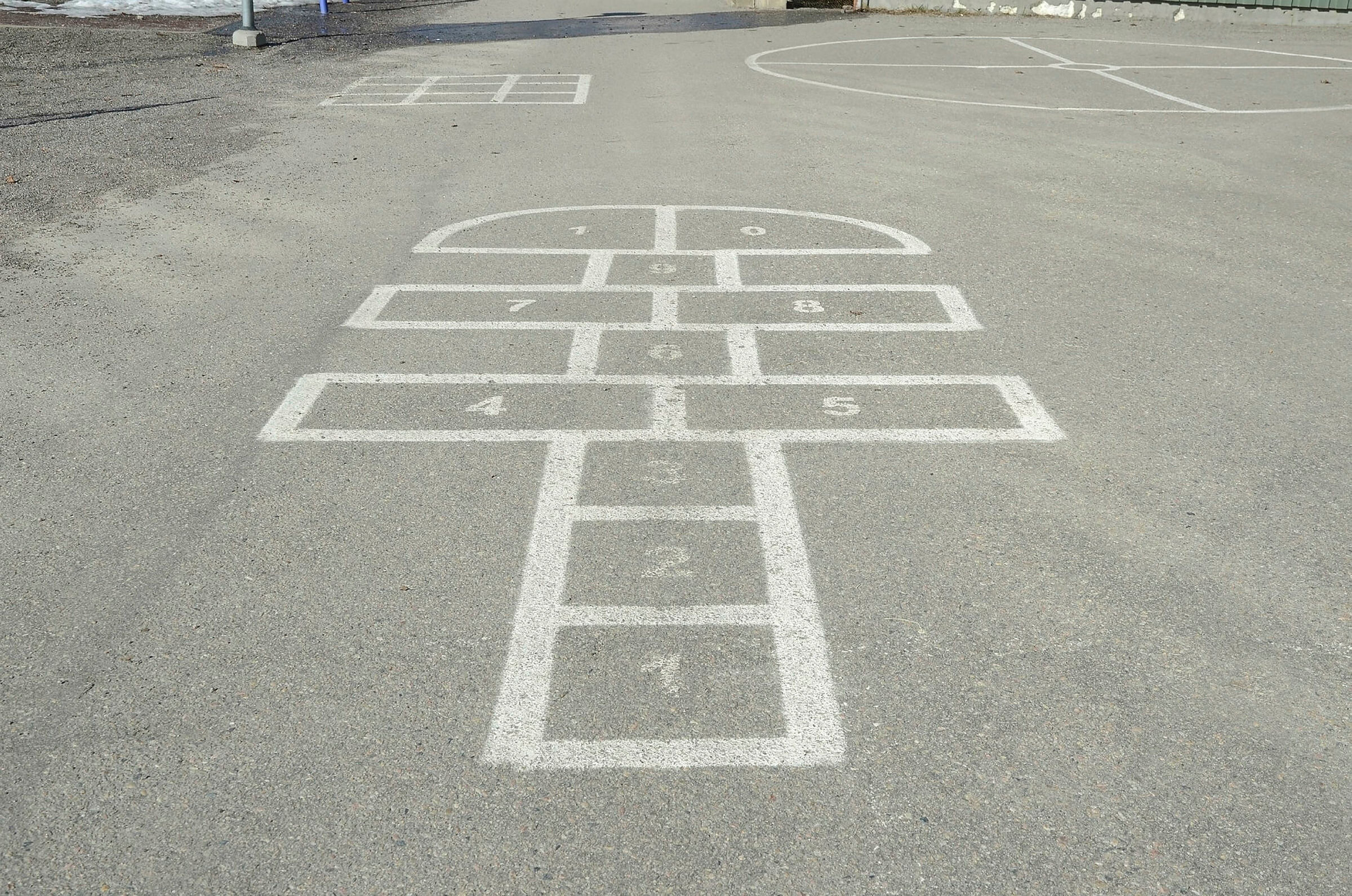 Paradis i en skolegård.