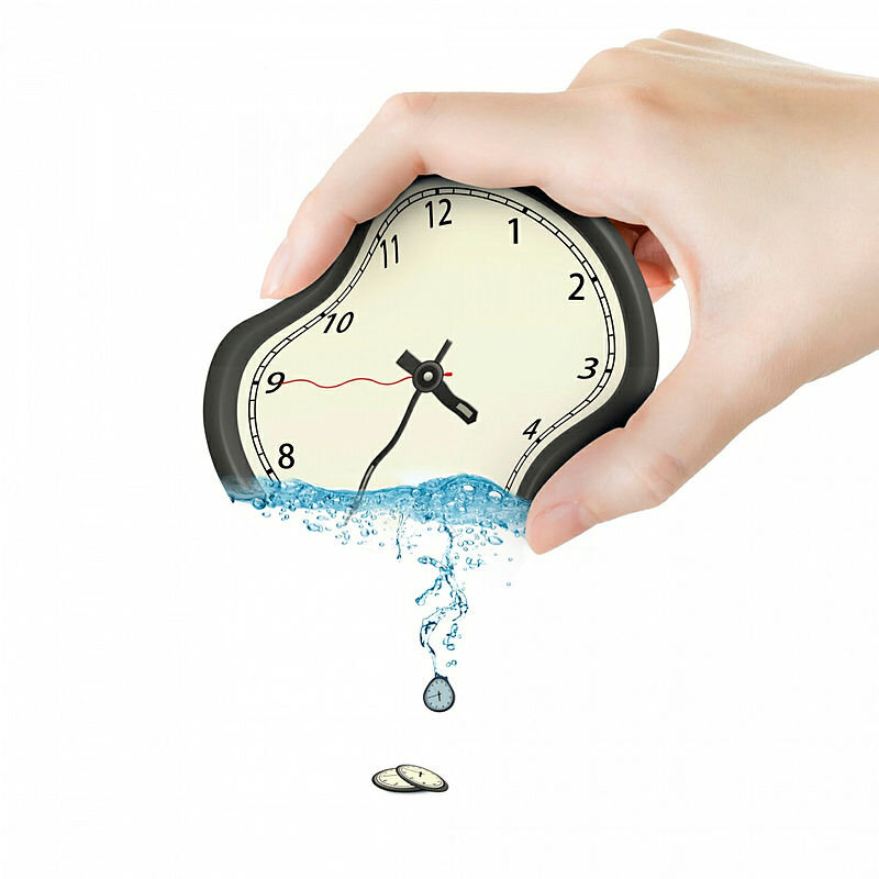 sitronur Bildet viser en klokke som skvises som en sitron.