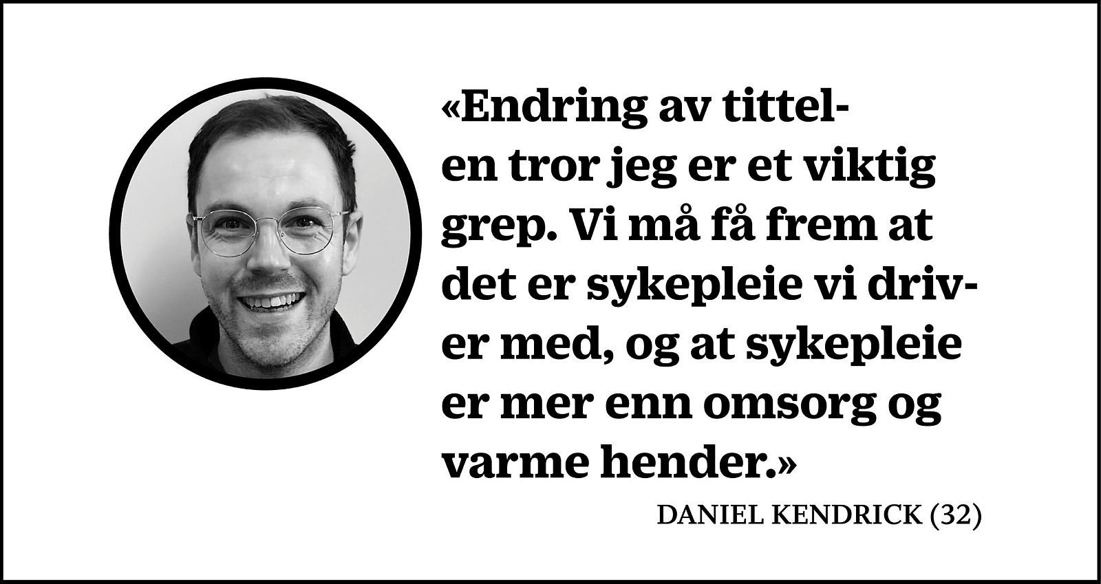 Montasje med sitat av helsesøster