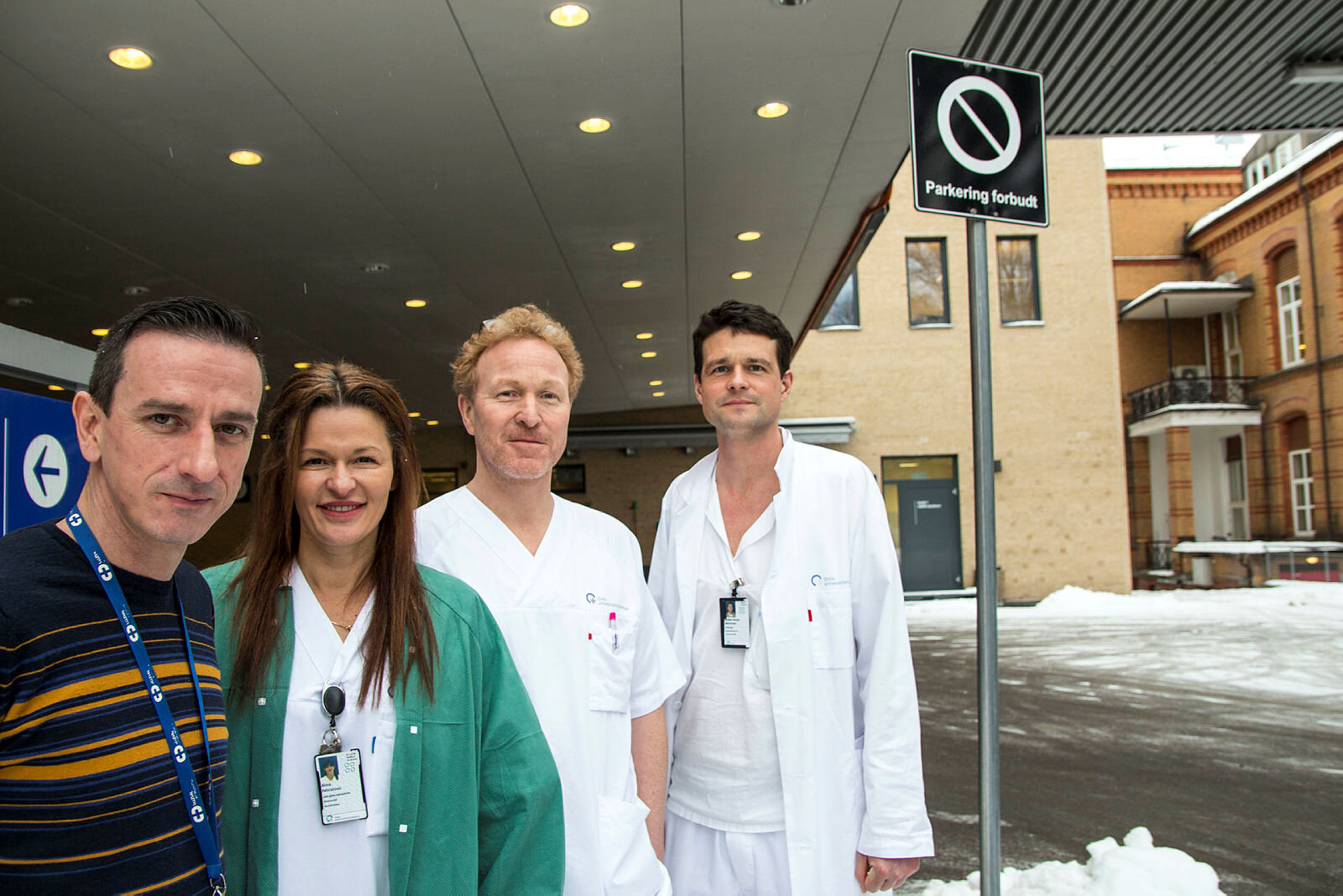 Fikk avvik, forbedret behandlingen av sepsispasienter i akuttmottaket på Ullevål Bilde viser Sasa Katadzic, Alma Ferhatovic, Frode Beisland og Anders B. Martinsen.