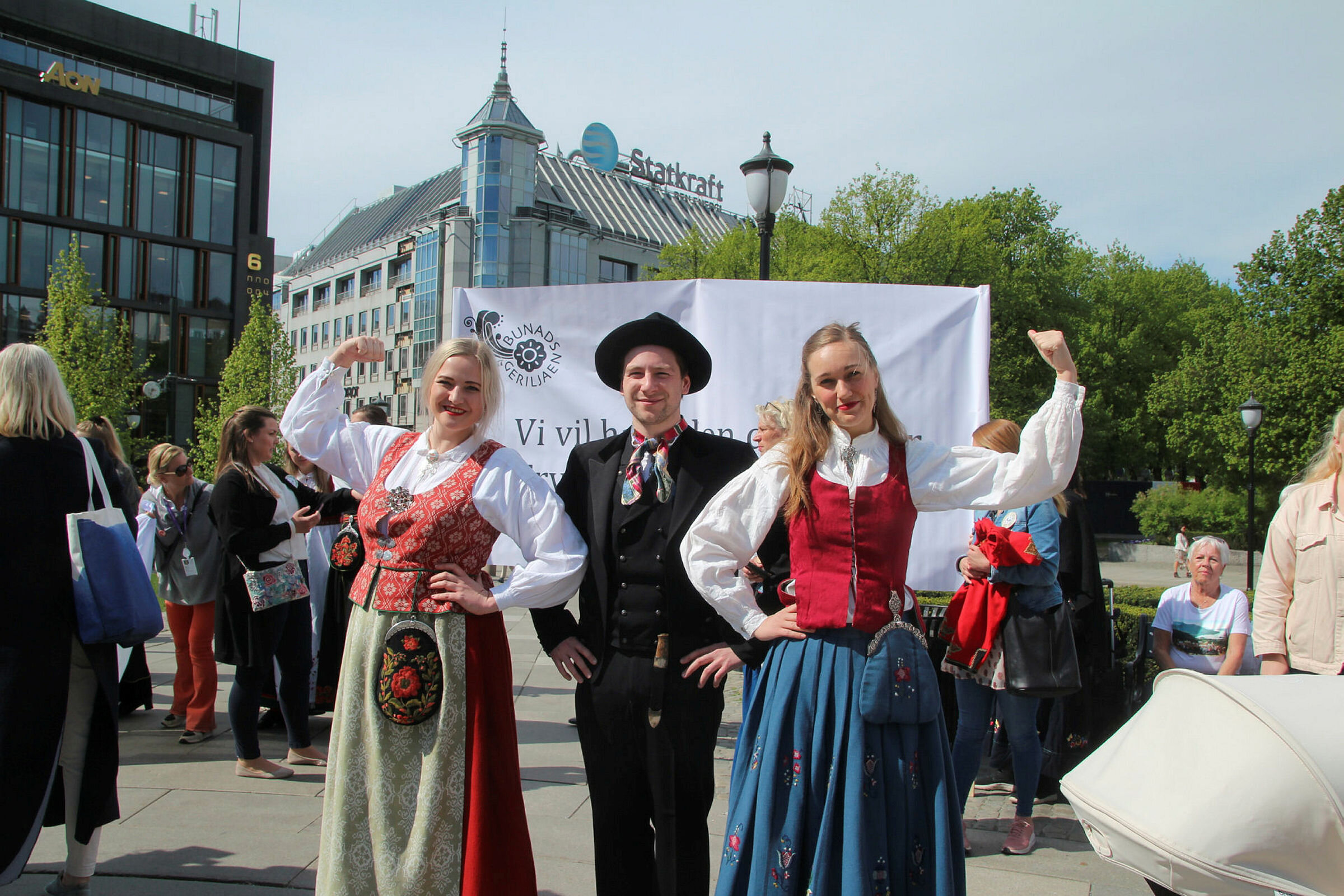 Bunadsgeriljaen Demonstrasjon utenfor Stortinget