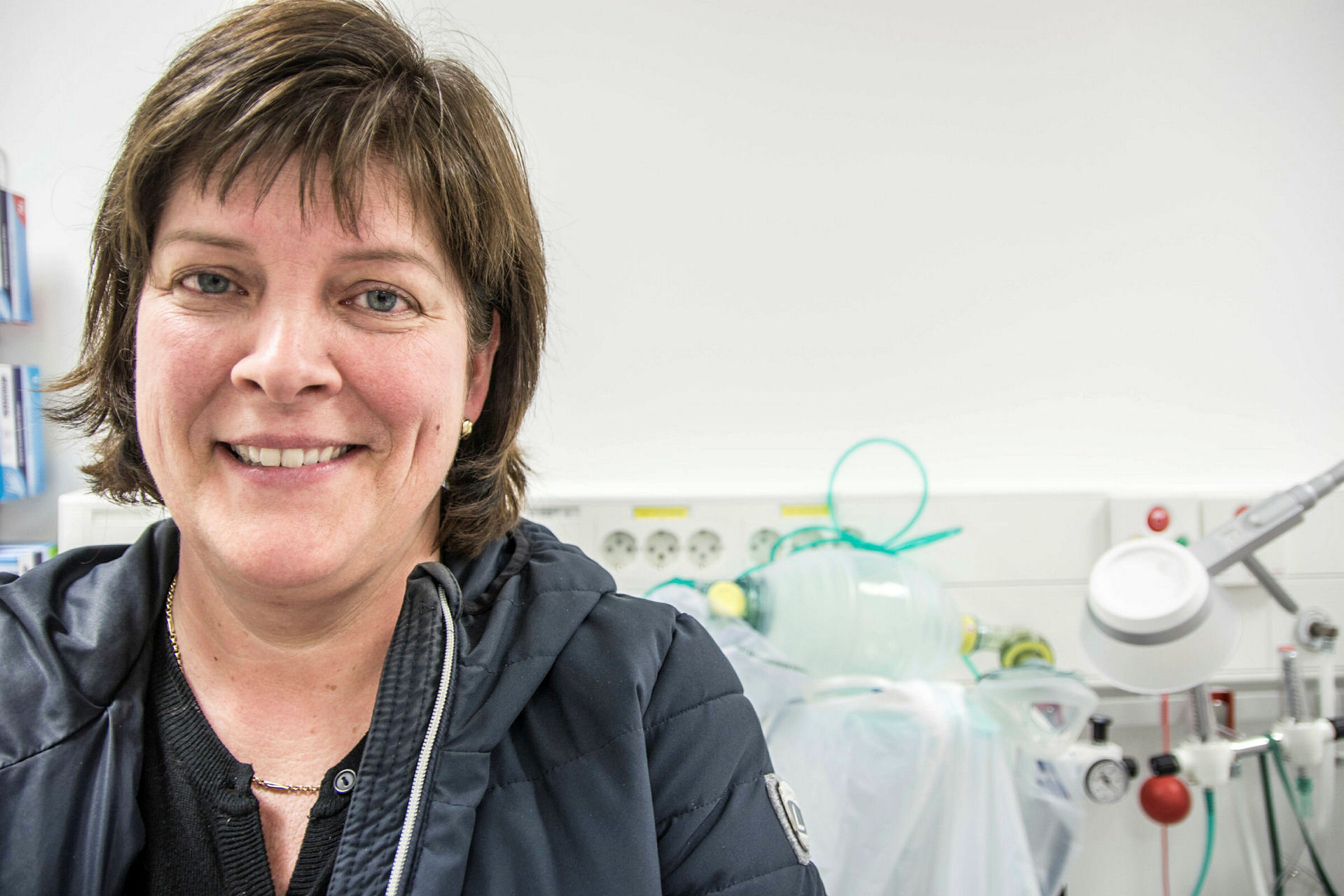 Lystgass på Sykehuset Østfold Bildet viser Marianne Özkan.