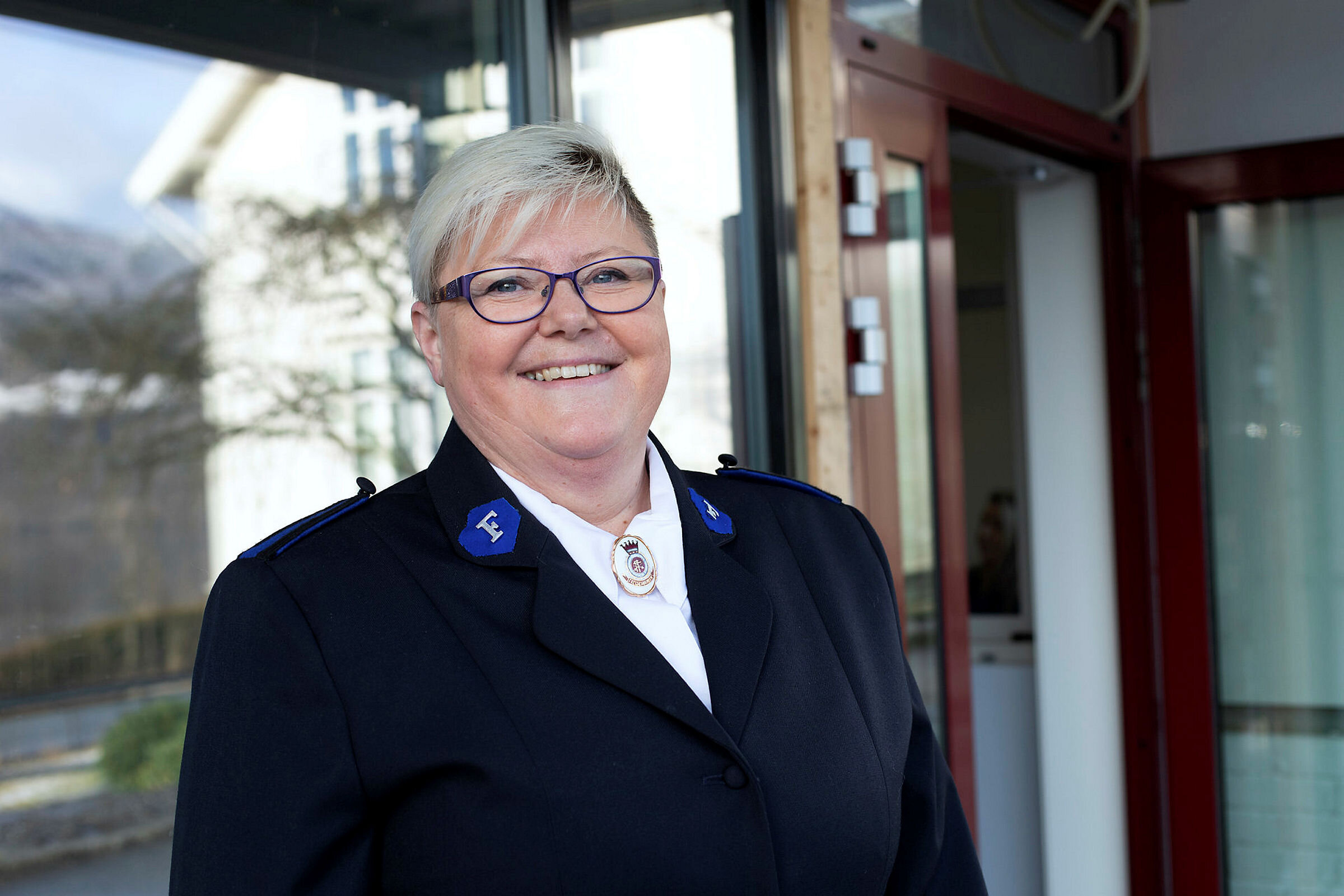 Gatehospitalet Bergen Åpning av Gatehospitalet Bergen, Frelsesarmeen, dalgig l eder Marianne Ørpetveit