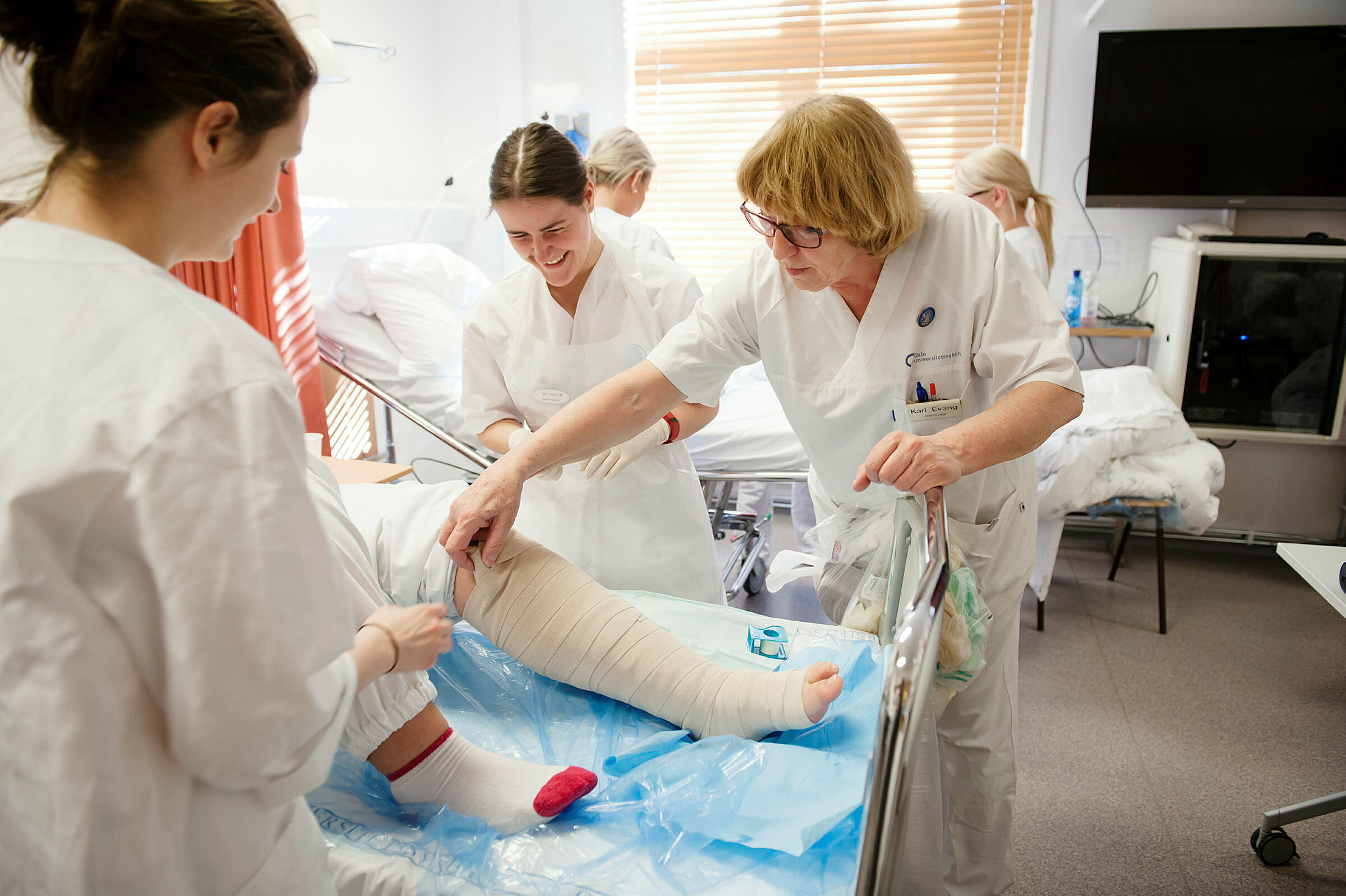 Studenter i praktisk undervisning på Høgskolen i Oslo Bildene viser studenter i praktisk undervisning på Høgskolen i Oslo