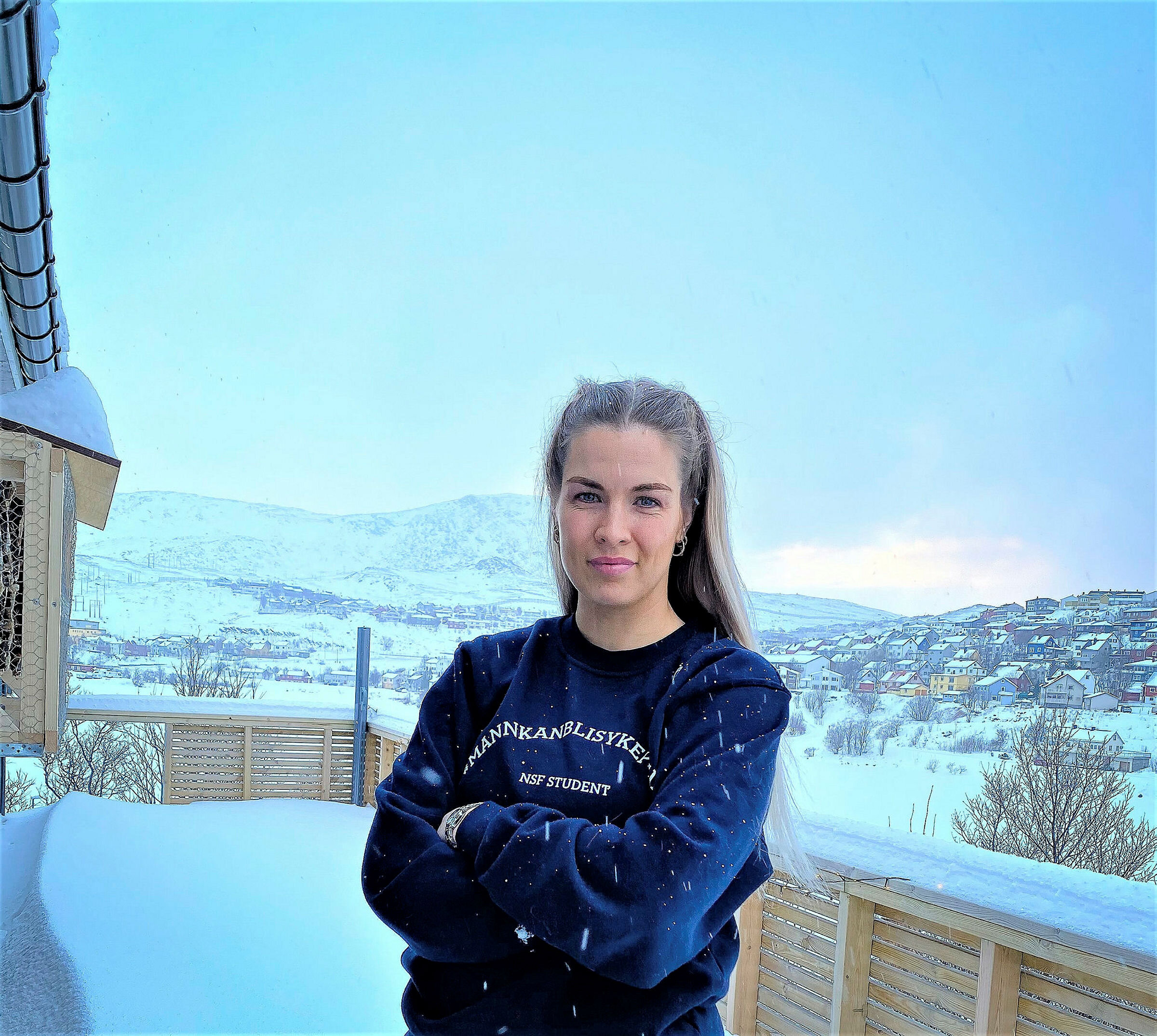 Edel Marlen Taraldsen Portrett av Edel Marlen Taraldsen, leder i NSF Student