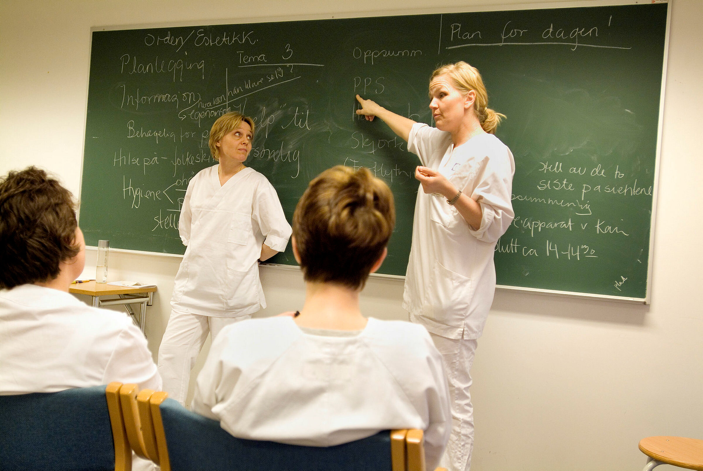 Studenter ved Høyskolen Diakonova i Oslo.