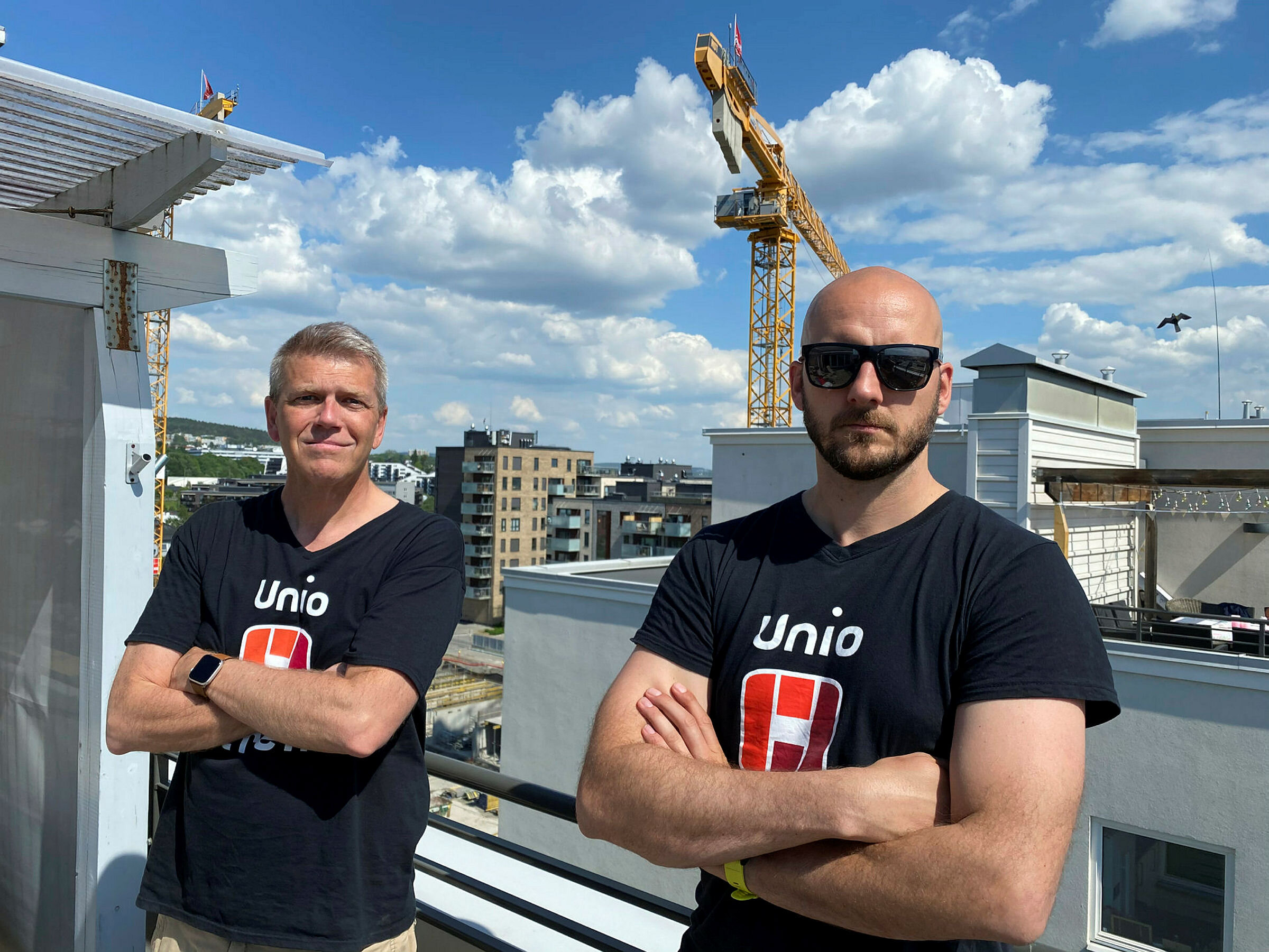 Fylkesleder Bård Eirik Ruud og nestfylkesleder Eirik Aldrin, Oslo NSF