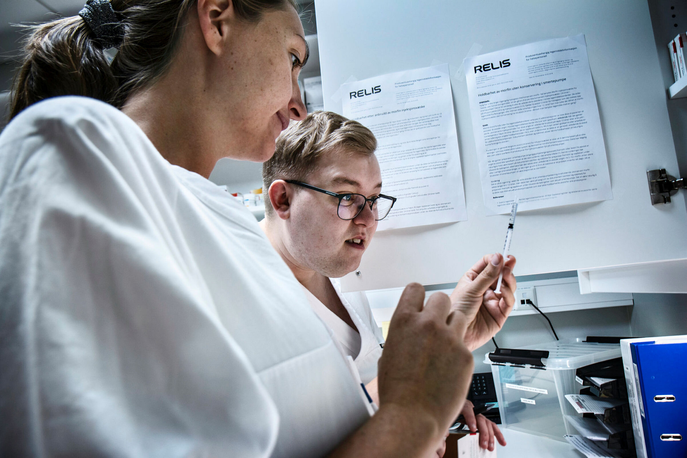 Christoffer Kviteberg og Randi Vetås Christoffer Kviteberg og Randi Vetås, sykepleiere på Sandsli bo- og aktivitetssenter