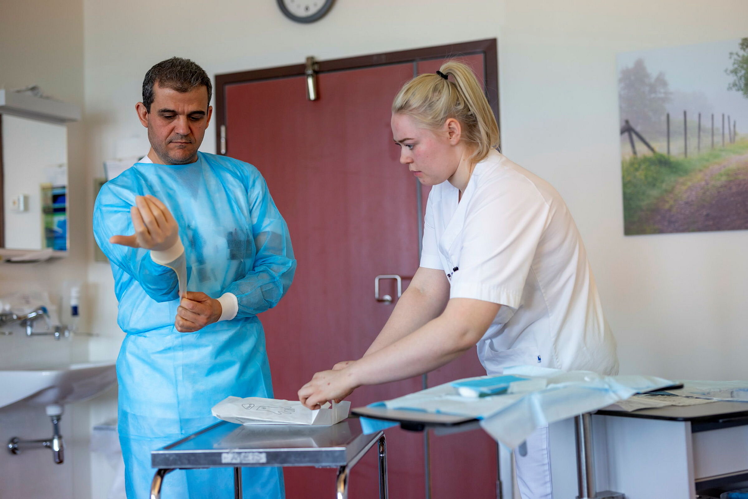 Avdelingsverter Sandnessjøen Reportasje fra medisinsk sengepost, Helgelandssykehuset, Sandnessjøen