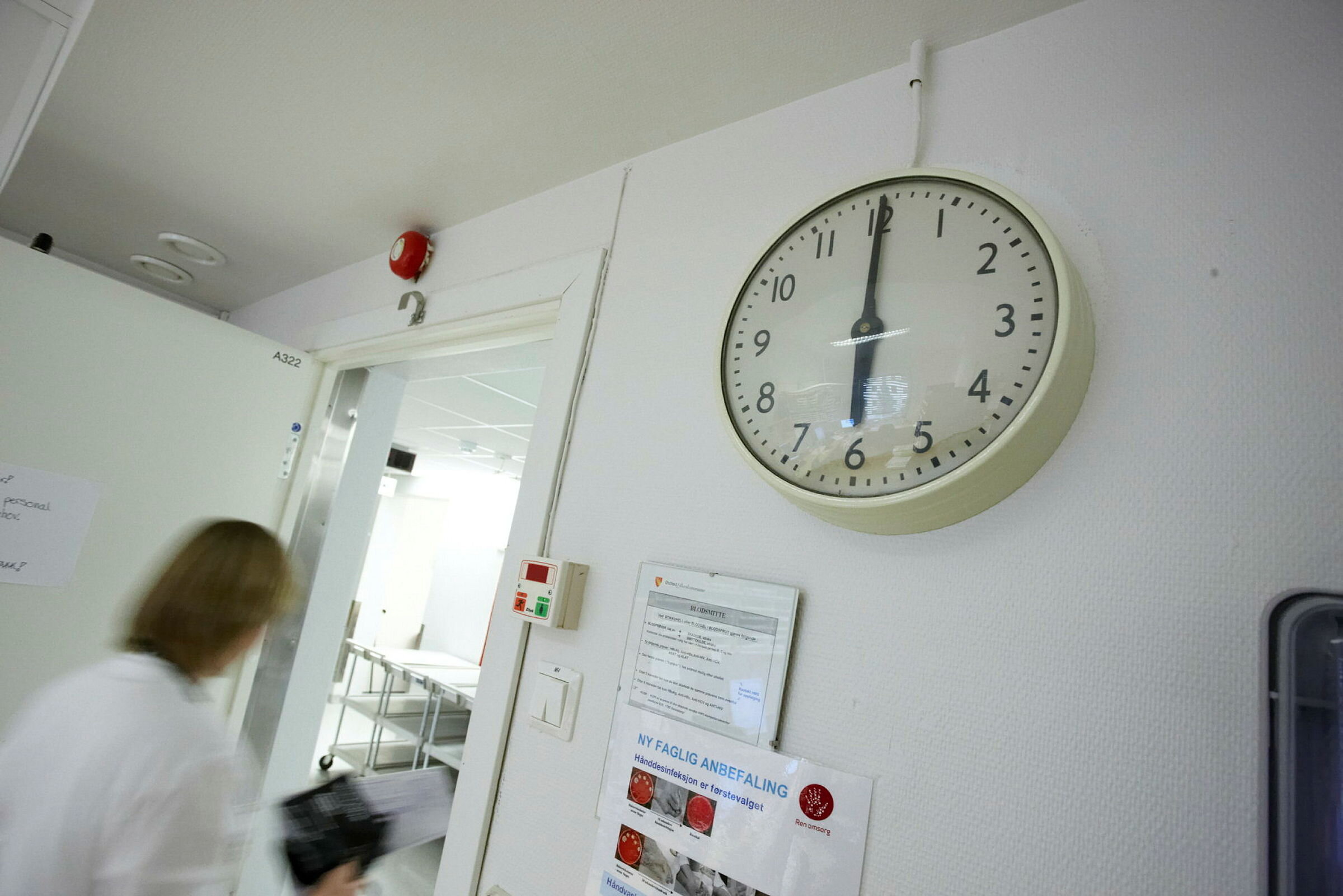 Klokke på avdeling