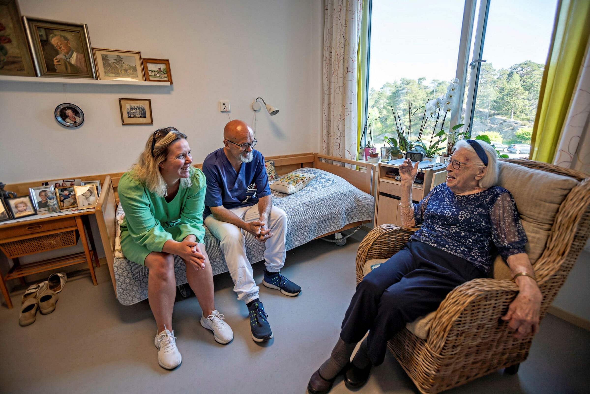 Prestheia omsorgssenter Bildet viser Einar Cyvin på Prestheia omsorgssenter i Kristiansand.