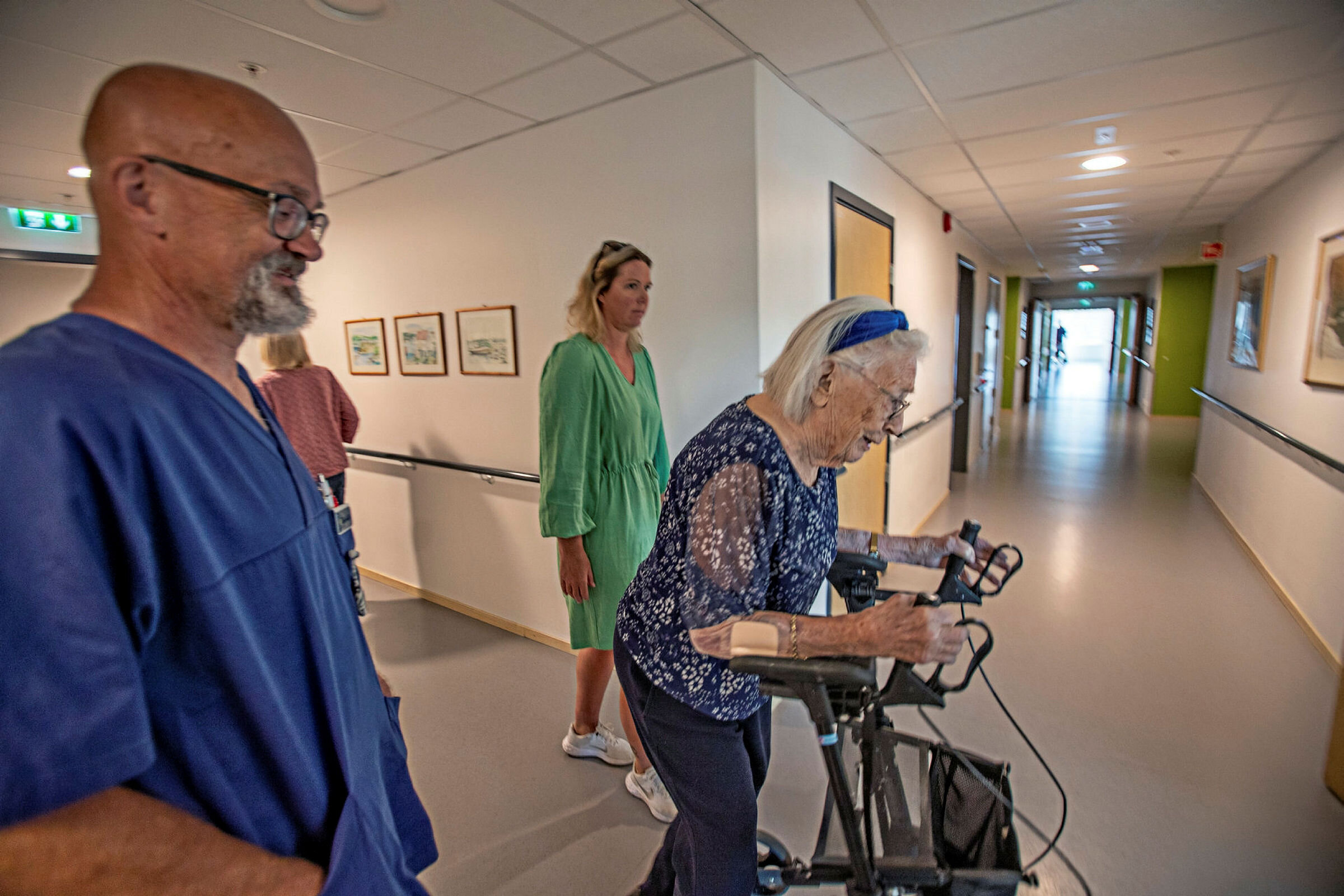 Prestheia omsorgssenter Bildet viser Einar Cyvin på Prestheia omsorgssenter i Kristiansand.
