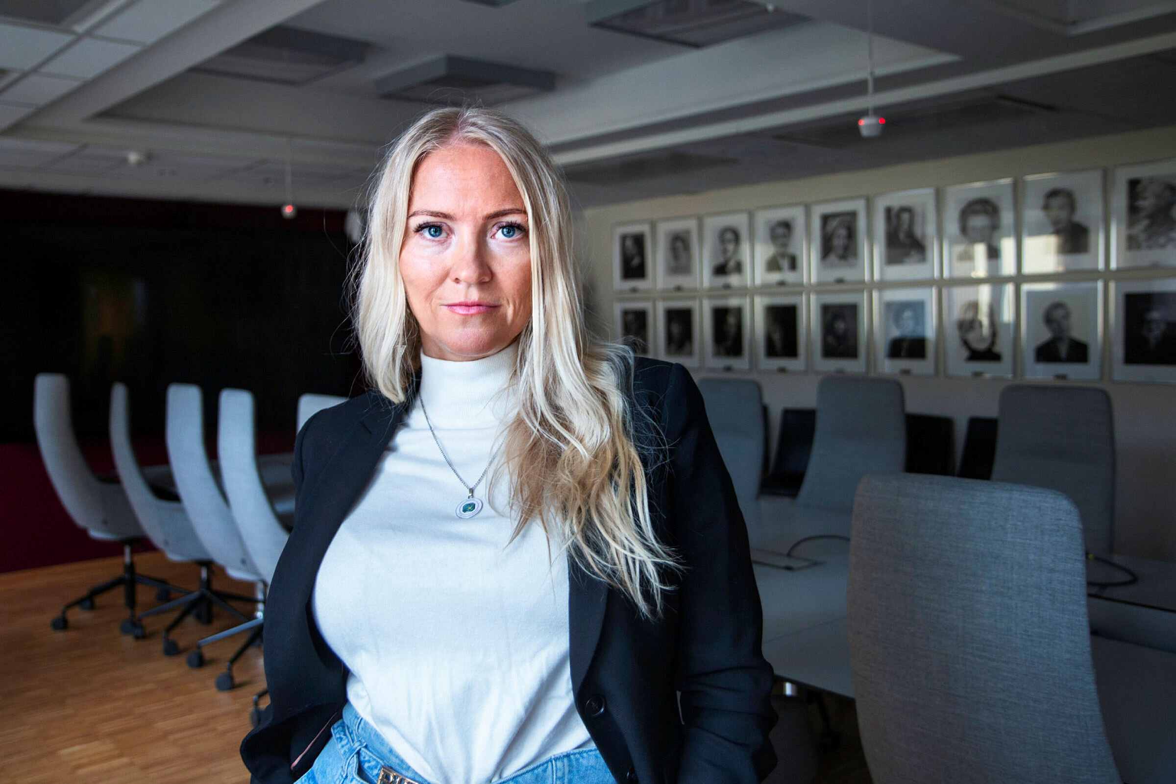 Lill Sverresdatter Larsen Bildet viser Lill Sverresdatter Larsen, NSF-leder