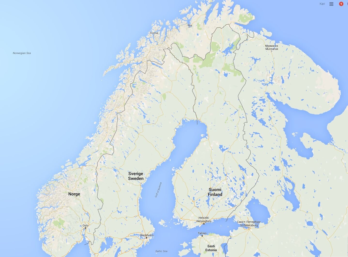 Googlekart av Norge Googlekart av Norge