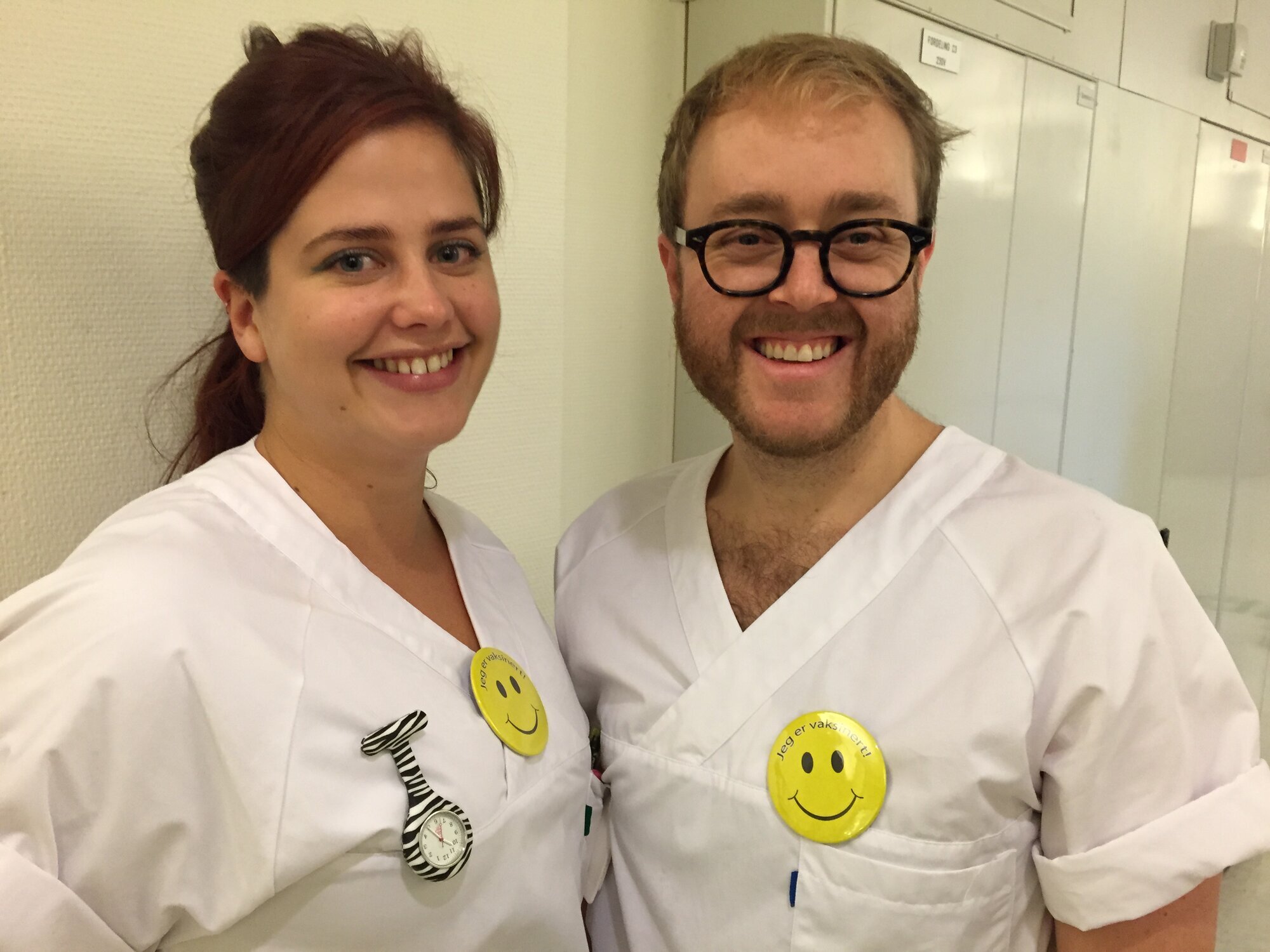 Sigurd Myhre Halvorsen, Ida Meyer, Lovisenberg diakonale sykehus Bildet viser Sigurd Myhre Halvorsen og Ida Meyer