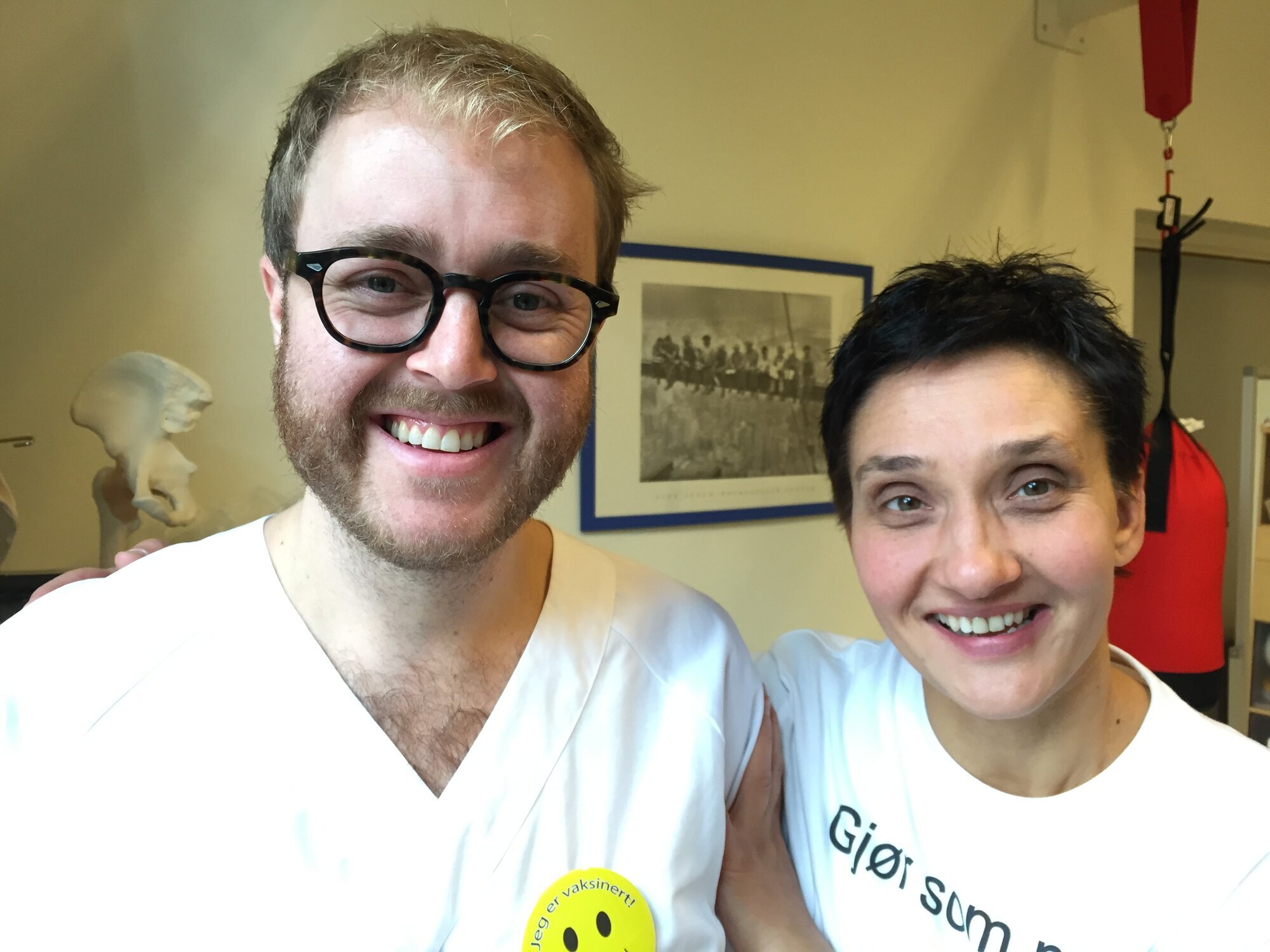 Sigurd Myhre Halvorsen, Urszula Jadczak, Lovisenberg diakonale sykehus Bildet viser Sigurd Myhre Halvorsen og Urszula Jadczak.