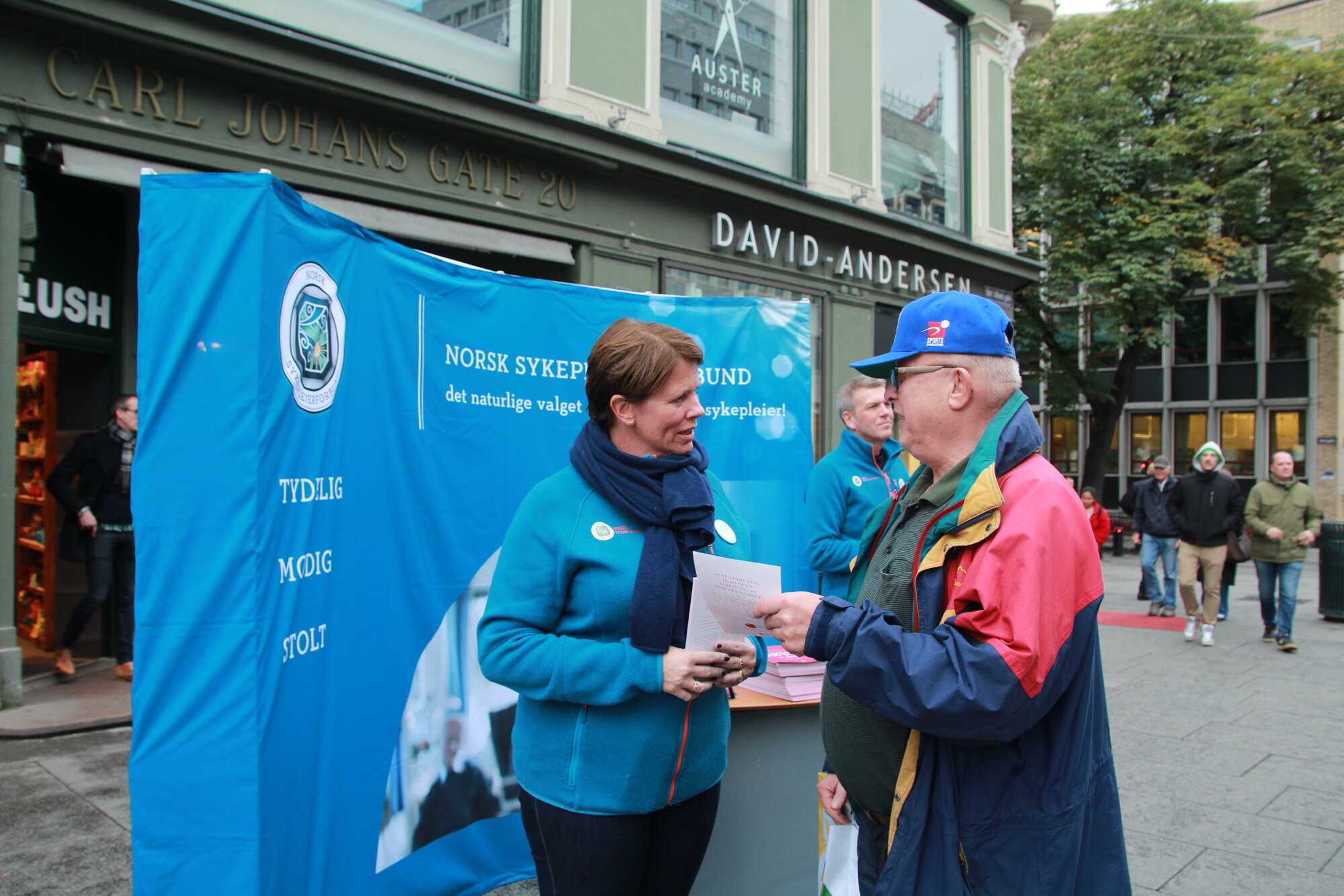 NSF på stand på Egertorget NSF på stand på Egertorget
