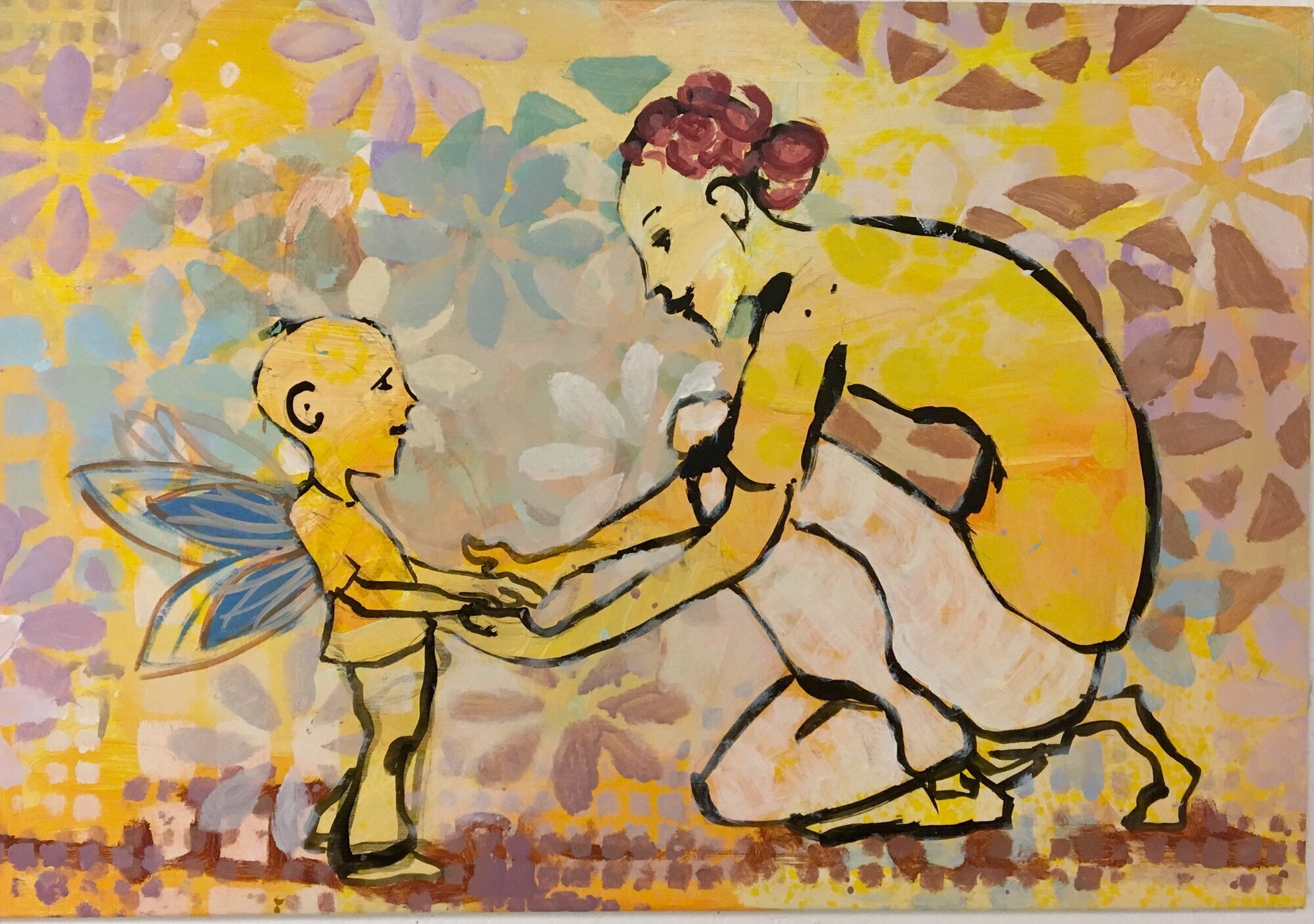 Maleri av Bringager og Malmstrøm Bildet viser et maleri av Bringager og Malmstrøm