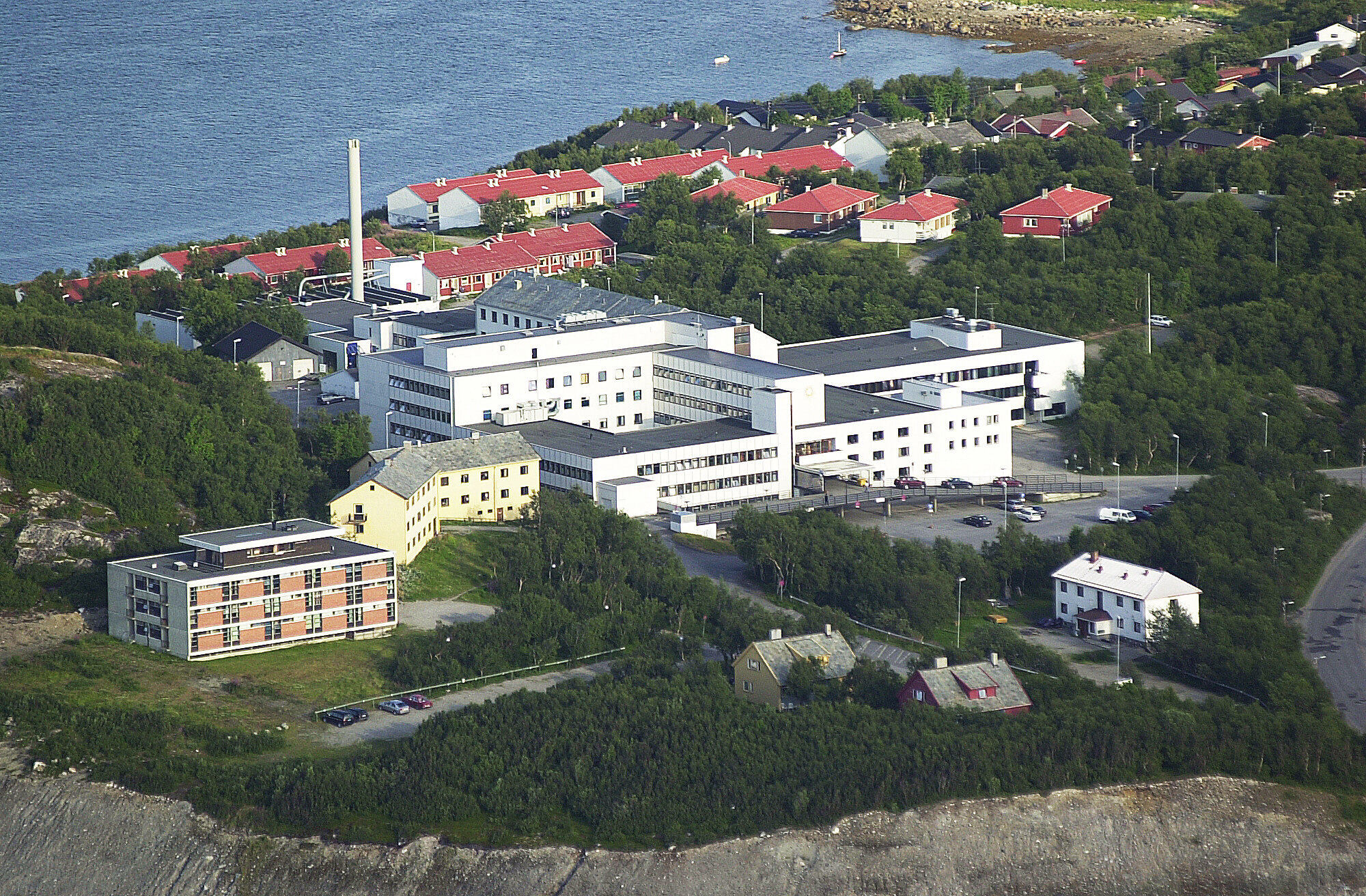 Kirkenes sykehus Flyfoto av Kirkenes sykehus