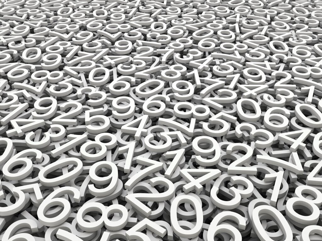 Matematikkunnskaper er nyttige for sykepleiere, men flere aktører minner om viktigheten av å se helheten i kompetansekravene som stilles. Bildet viser tilfeldige sifre spredd utover.