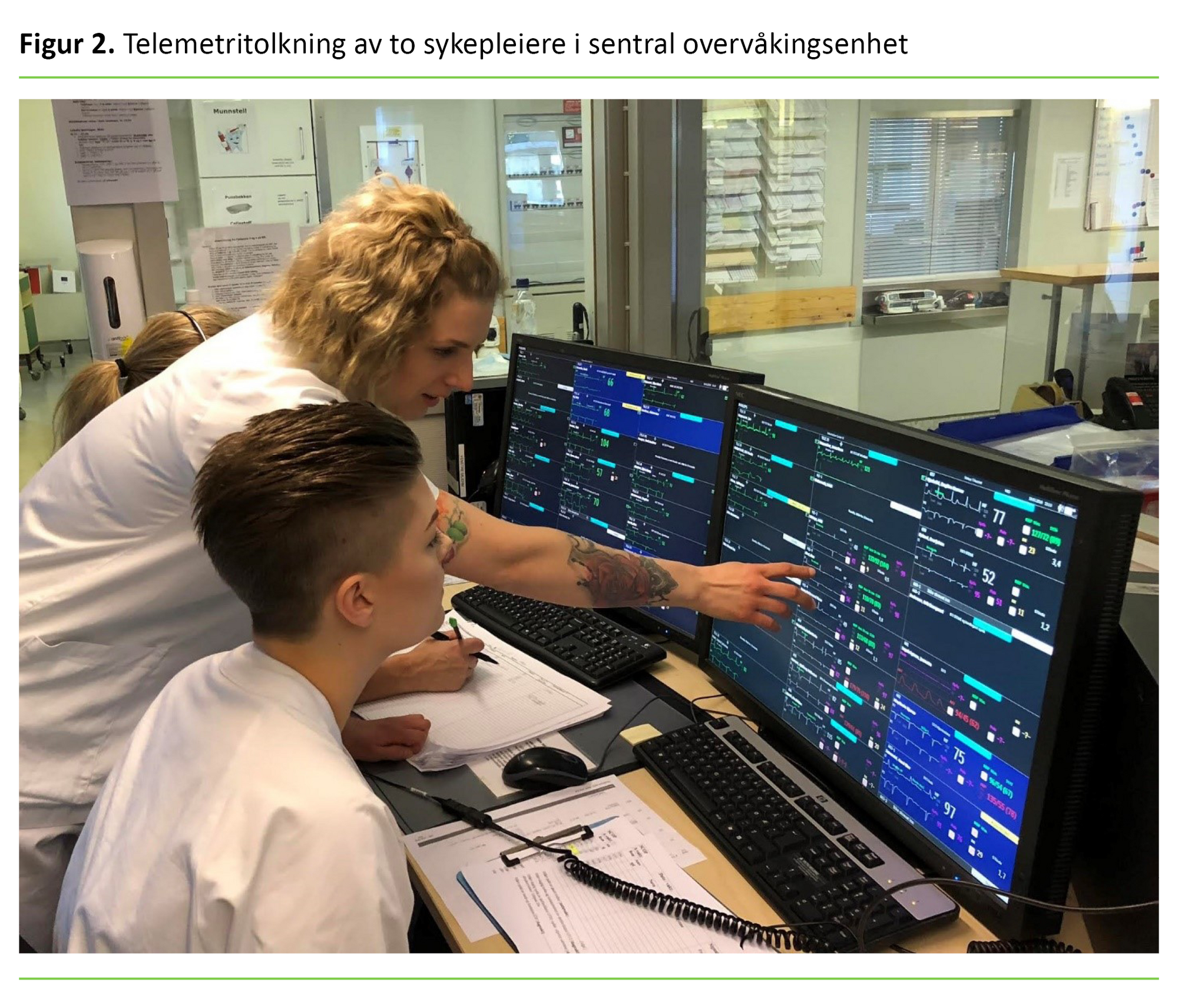 Telemetritolkning av to sykepleiere i sentral overvåkingsenhet Telemetritolkning av to sykepleiere i sentral overvåkingsenhet
