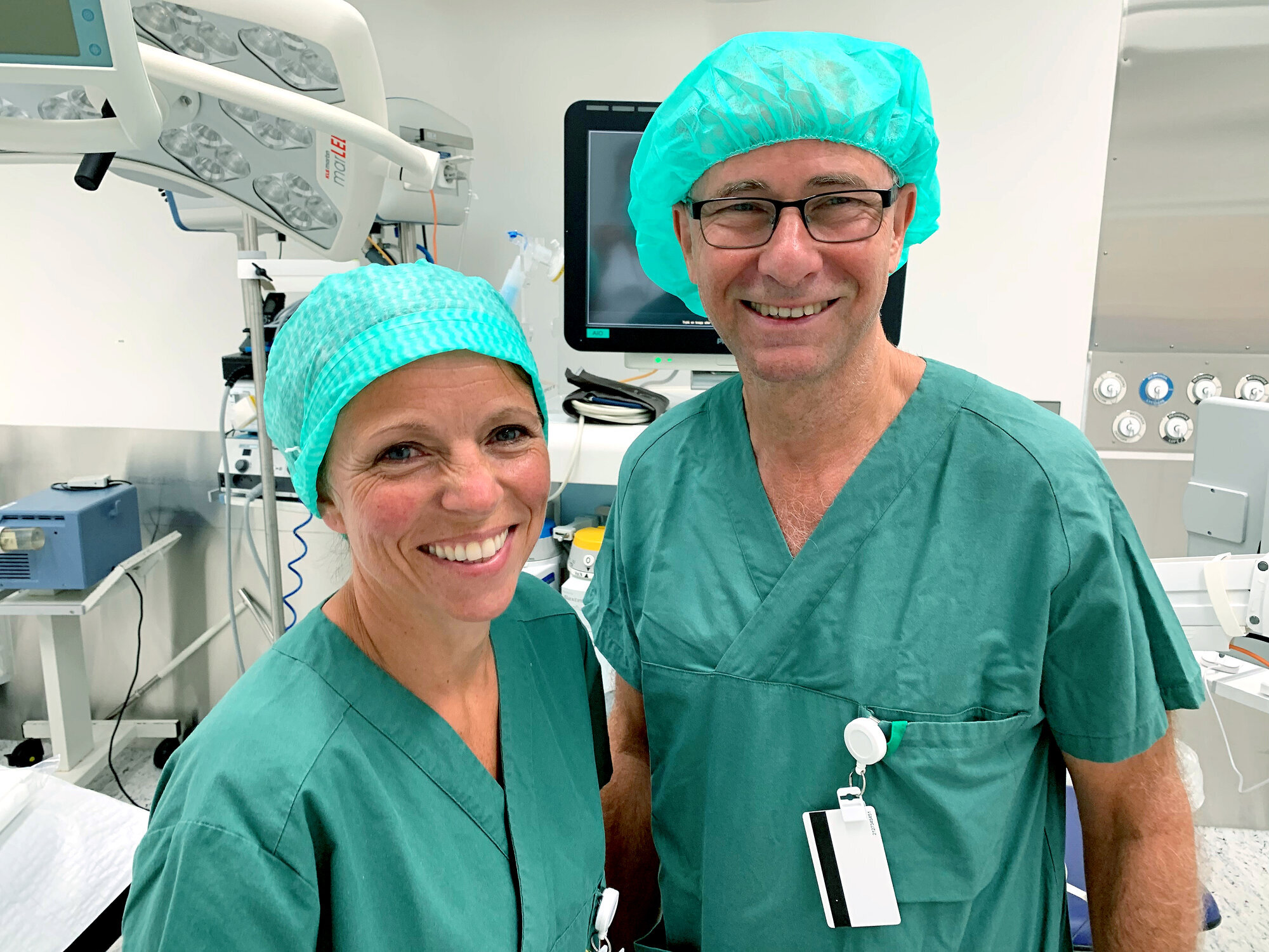 Stine Thorvaldsen Smith, Arthur Halvorsen, Sørlandet sykehus Bildet viser Stine Thorvaldsen Smith og Arthur Halvorsen.