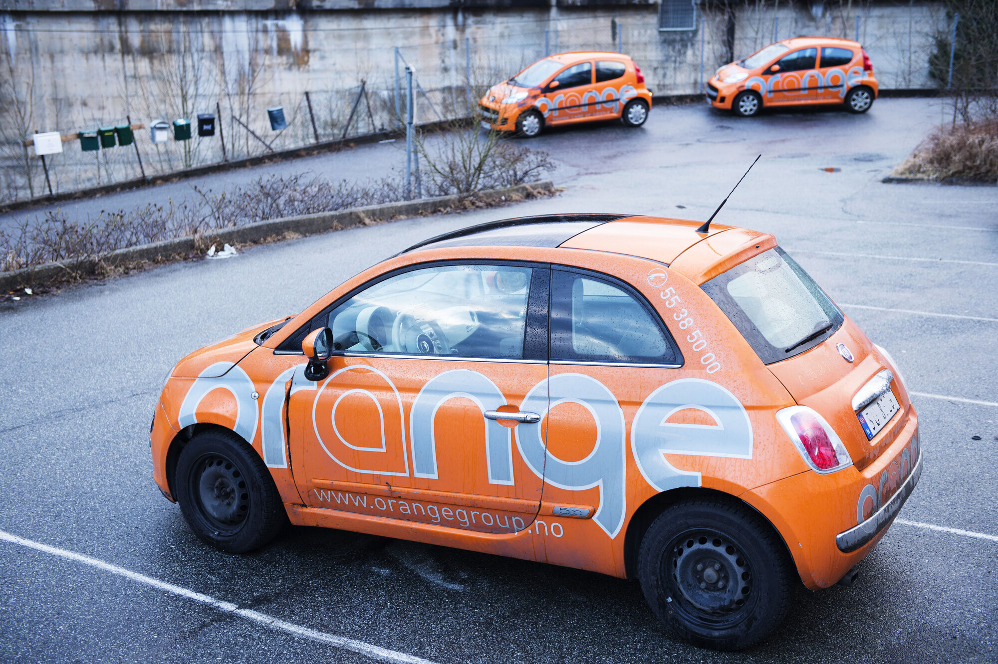 Orange Helse-bil Bildet viser en av Orange Helses biler.