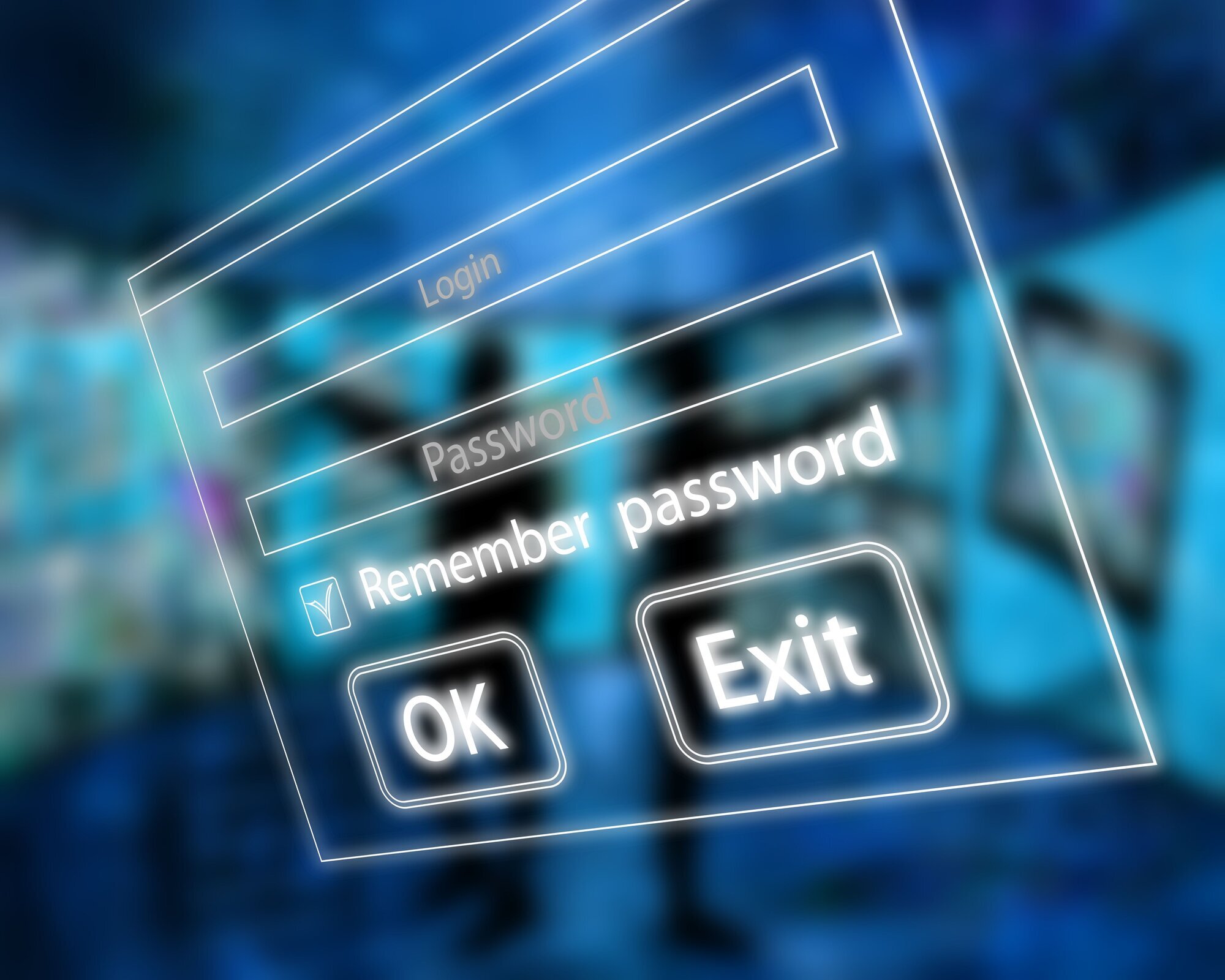 Passord Illustrasjon av innlogging med passord.