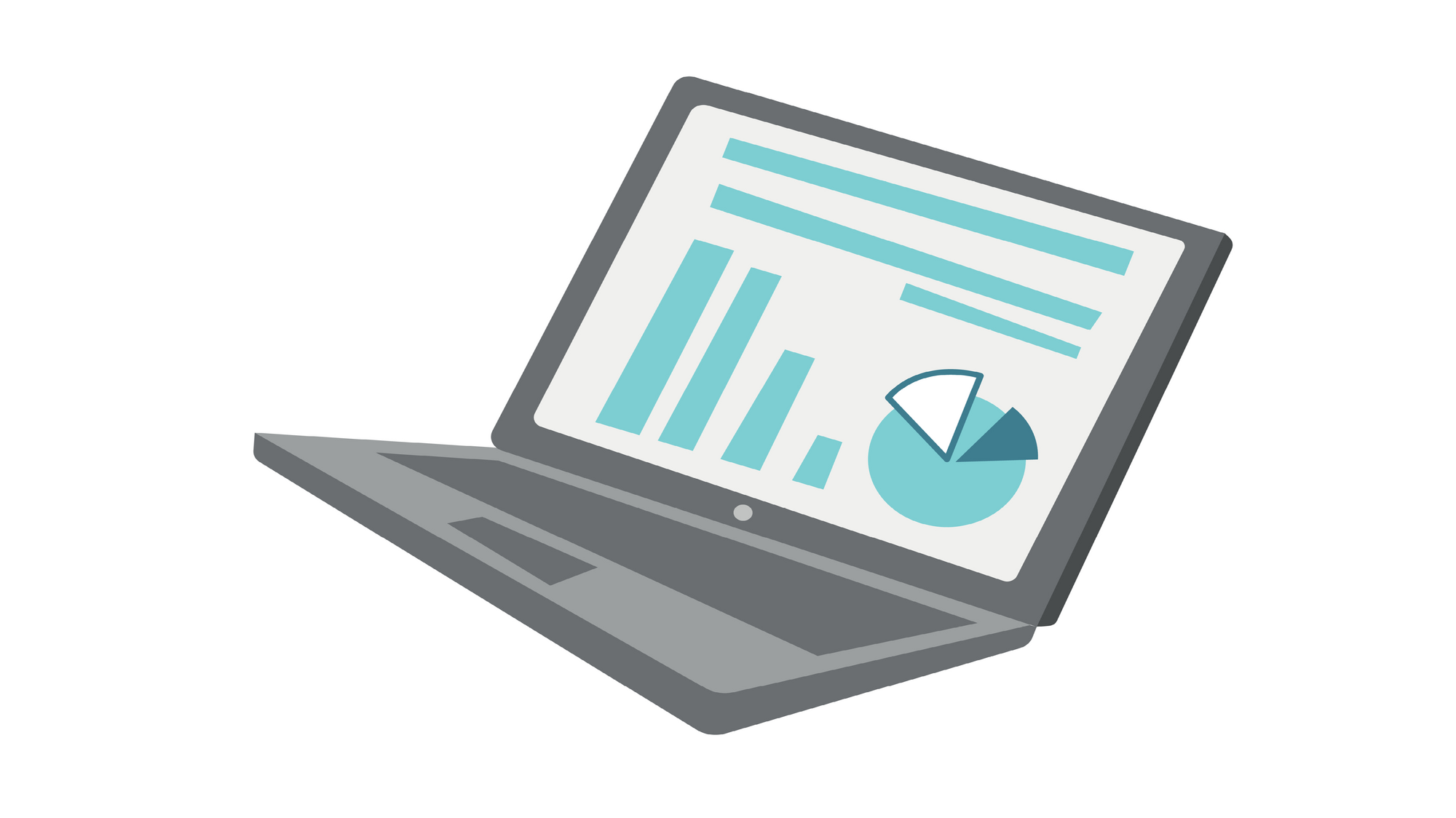 Bærbar datamaskin Illustrasjonen viser en bærbar datamaskin med diagrammer på