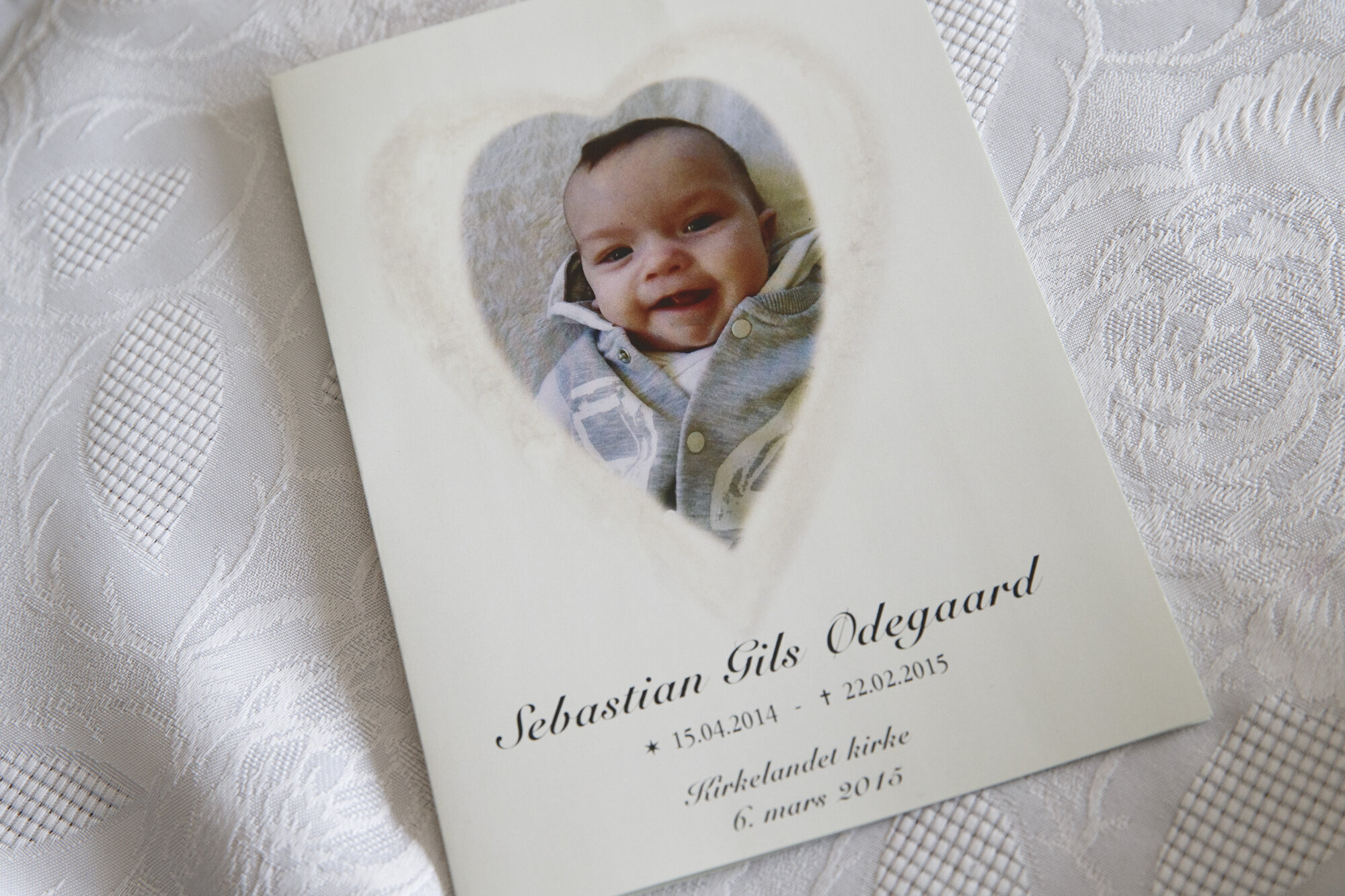 Kirkeprogram med bilde av sebastian Kirkeprogram med bilde av sebastian