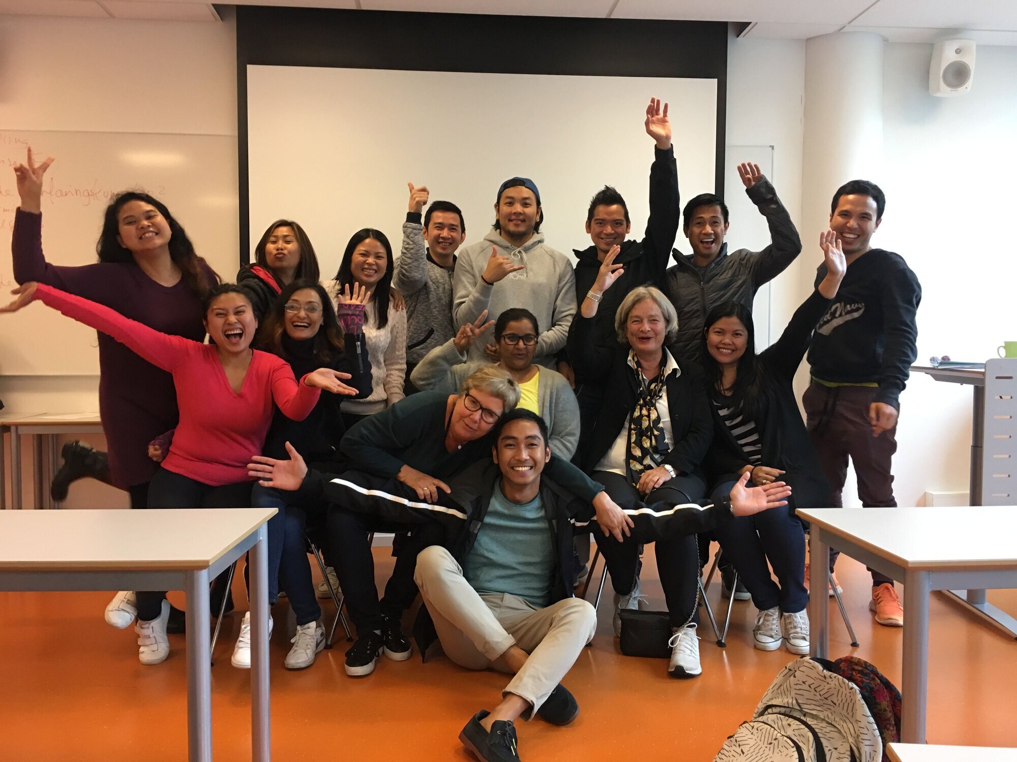 SKOMP-klasse Bildet viser studenter i SKOMP-klassen høsten 2017