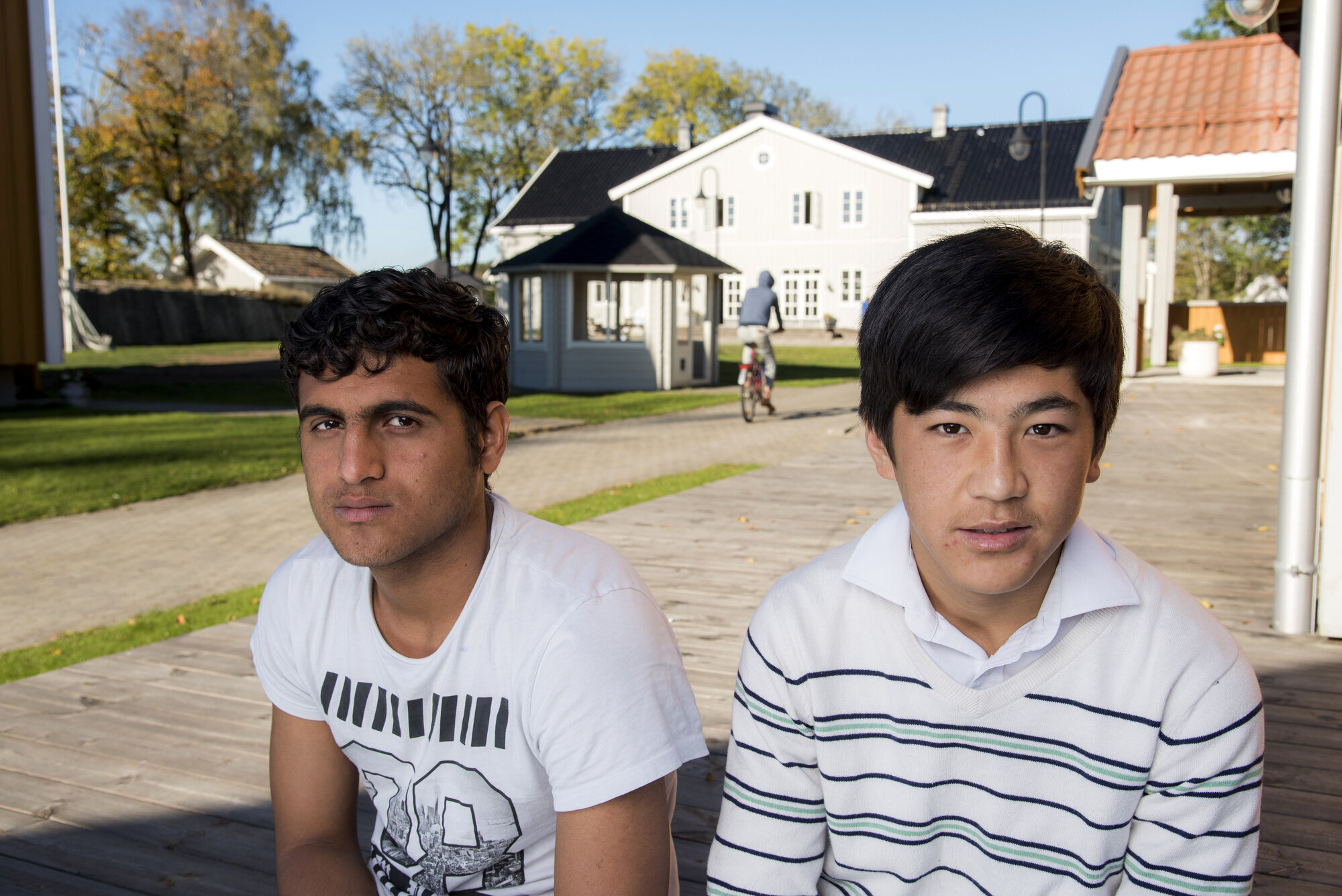 Noorullah Dawlatzai og Naqibullah Rahimi fra Afghanistan Noorullah Dawlatzai og Naqibullah Rahimi fra Afghanistan på mottak for enslige mindreårige i Spydeberg i Østfold.