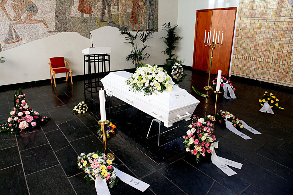 Begravelsen til Jorunn Bukkøy.