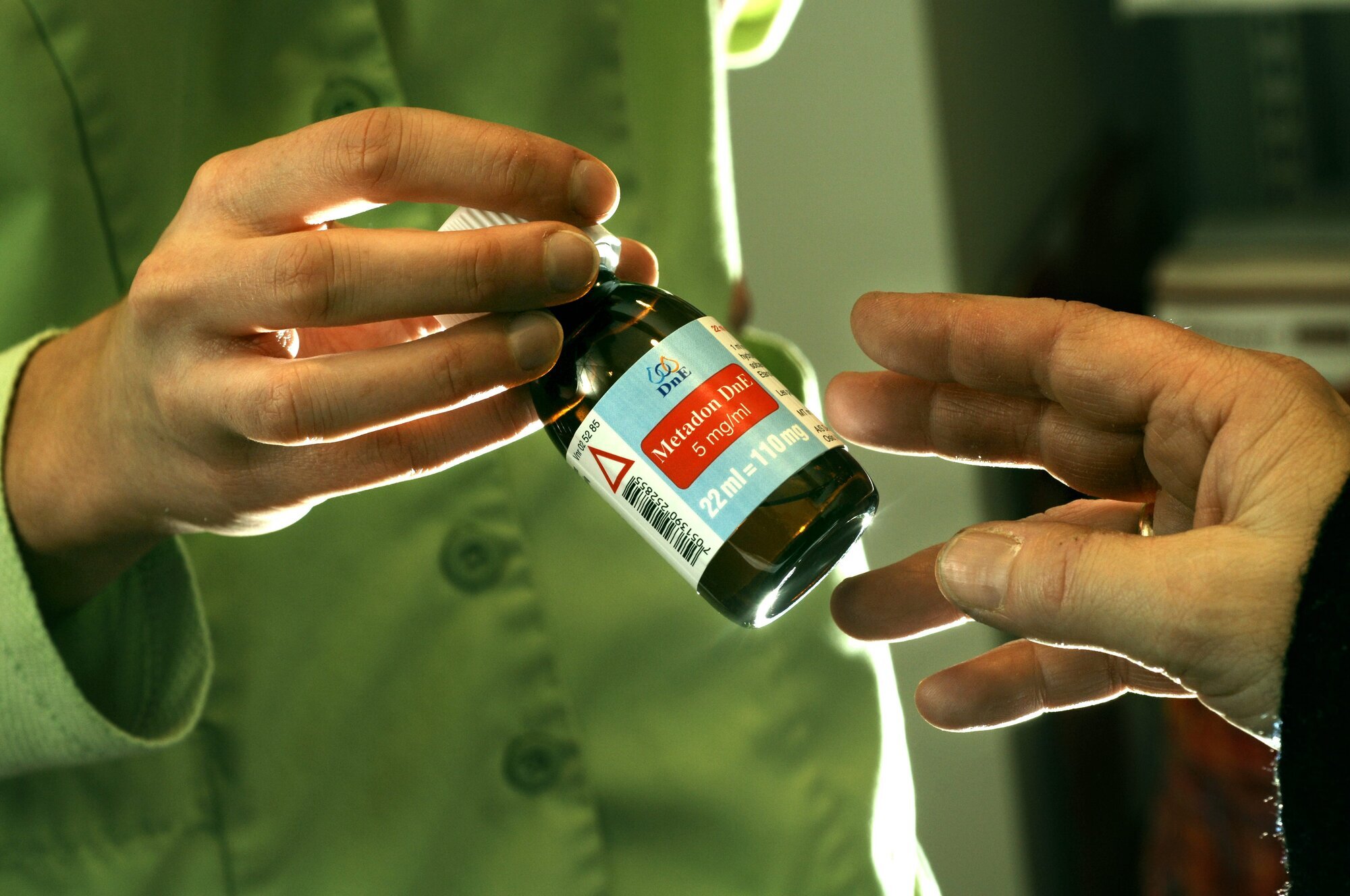 LAR, Metadon, rusavhengighet Bildet viser utdeling av Metadon