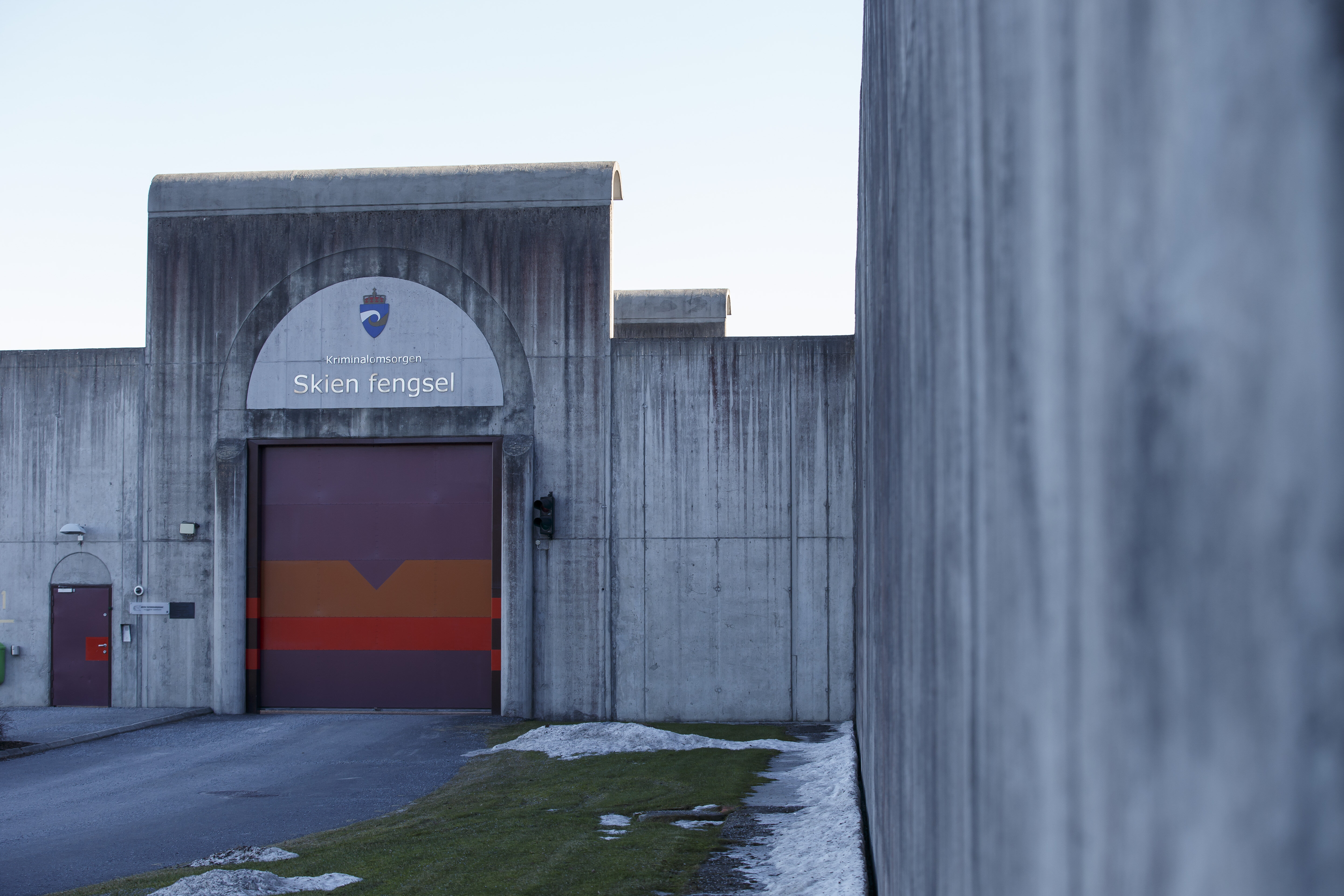 Skien fengsel Viser porten inn til Skien fengsel