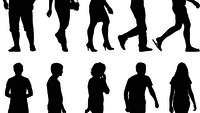 Gruppe, siluett