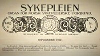 Sykepleiens første utgave fra 1912