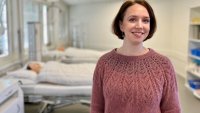 Ingrid Taylor på simuleringslaben ved sykepleierutdanningen i Porsgrunn.