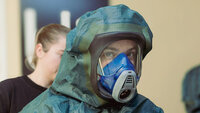 bilde av sykepleier i CBRNE-utstyr
